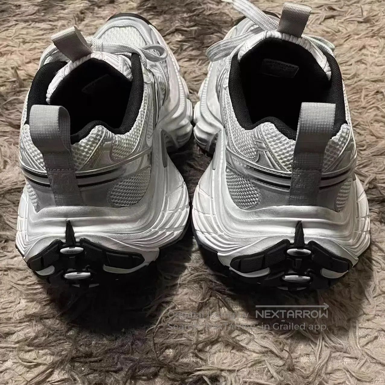 Balenciaga White Athletic Sneakers Size 10. Size US 10 / EU 43 - 4 Thumbnail