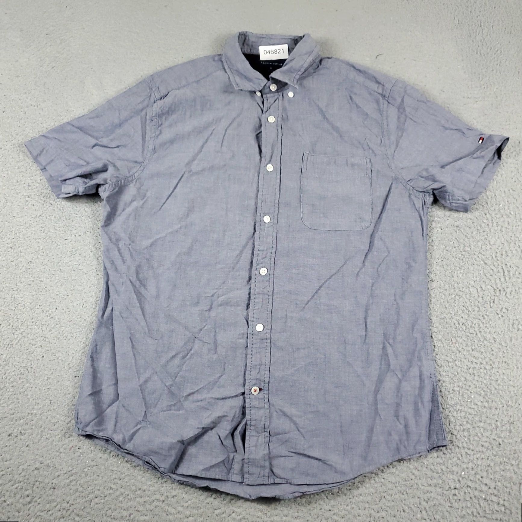 Tommy Hilfiger Tommy Hilfiger Shirt Mens M Blue Short Sleeve Button-Up Collared Casual Everyday Size US M / EU 48-50 / 2 - 2 Thumbnail