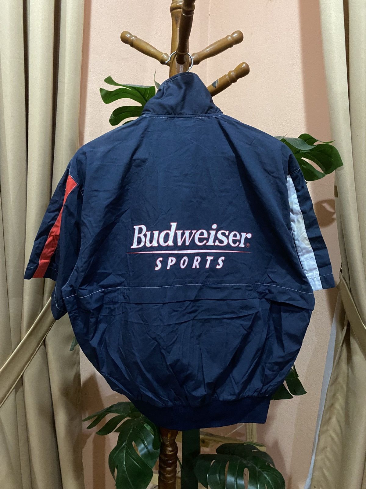 Budweiser Vintage Budweiser Sports Windbreaker Jacket – Short Sleeve Size US M / EU 48-50 / 2 - 5 Thumbnail