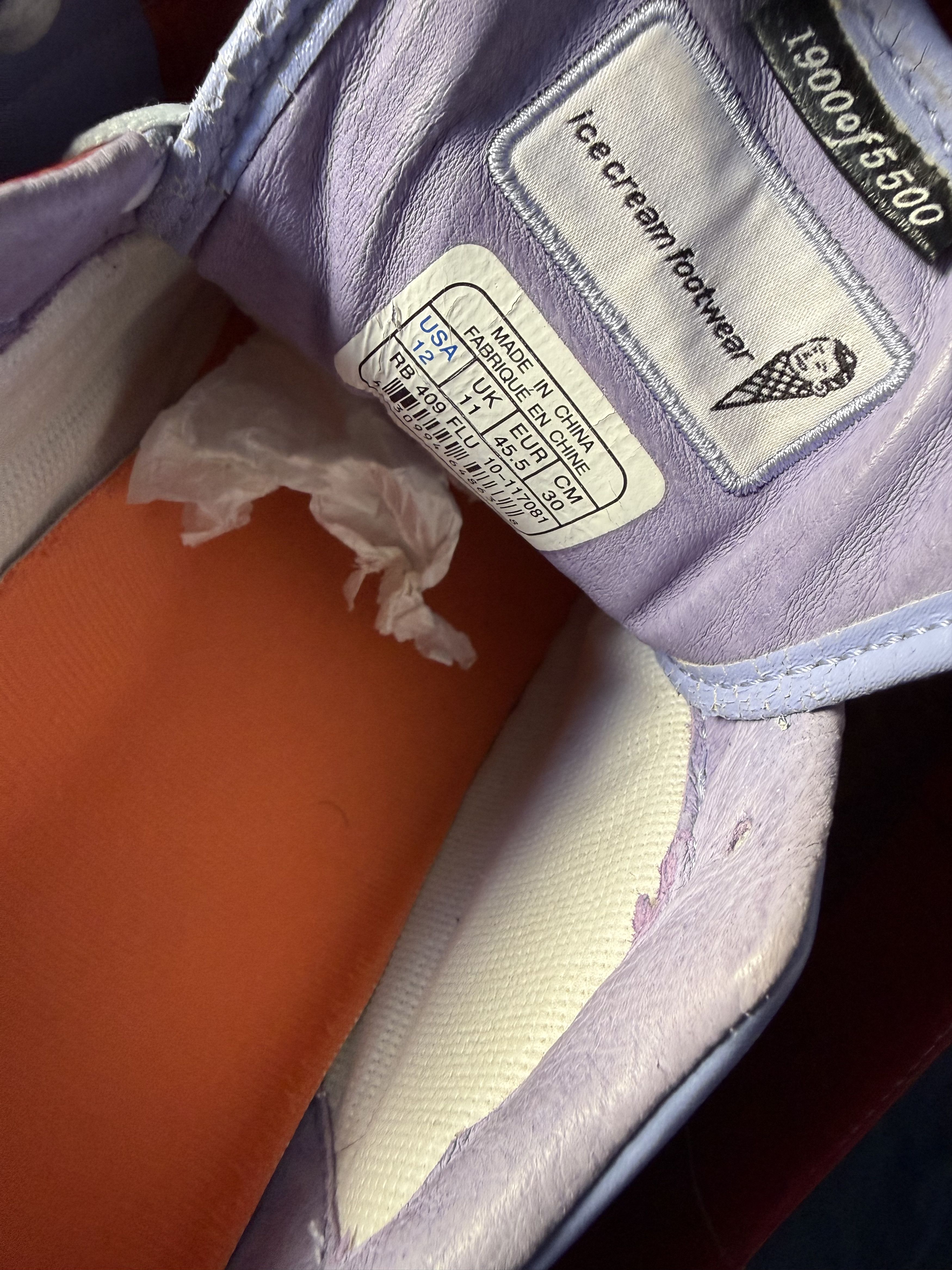 Reebok Bbc ice cream money rolls Size US 12 / EU 45 - 4 Thumbnail