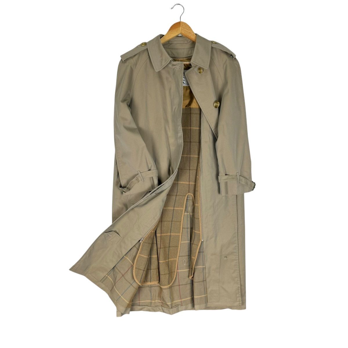 Burberry × Burberry Prorsum × Vintage ☀️BURBERRYS NOVA CHECK TRENCH COAT JACKET Size M / US 6-8 / IT 42-44 - 5 Thumbnail