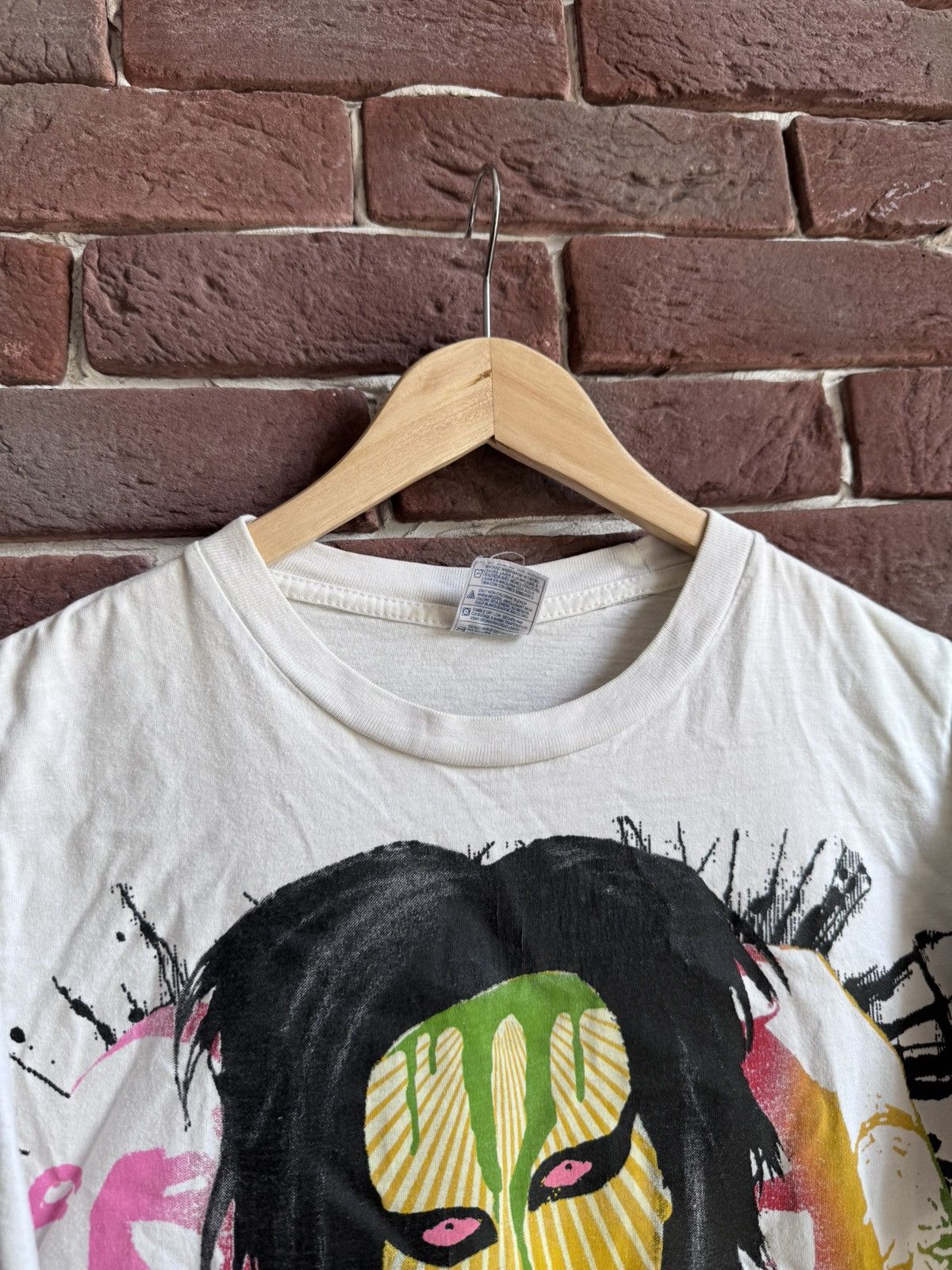 Band Tees Rare Vintage 00s Marilyn Manson Tour Metal Band Tee White M Size US M / EU 48-50 / 2 - 5 Thumbnail