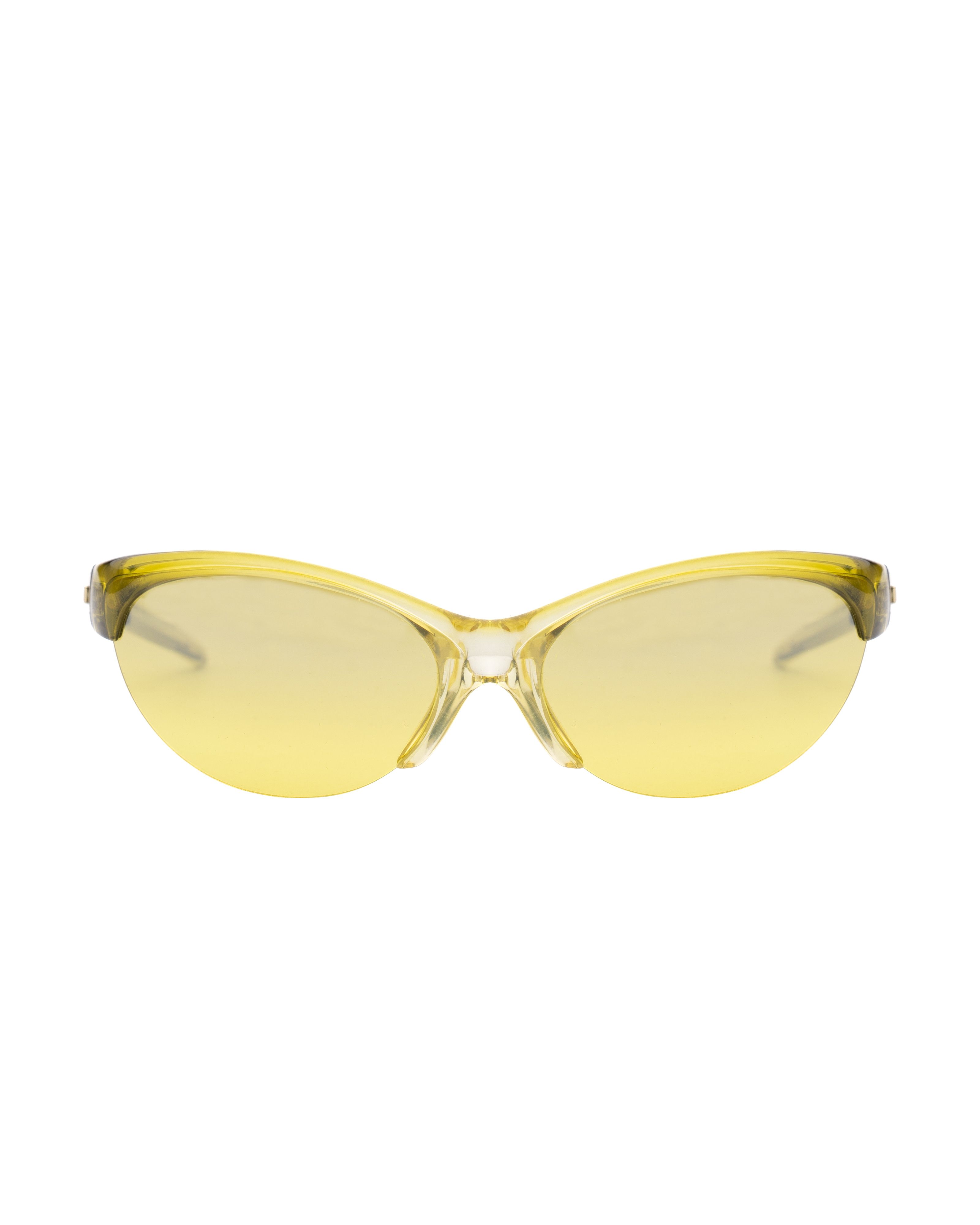Diesel Diesel '90s Neon Green Half-Rim Sport Sunglasses Size ONE SIZE - 2 Thumbnail