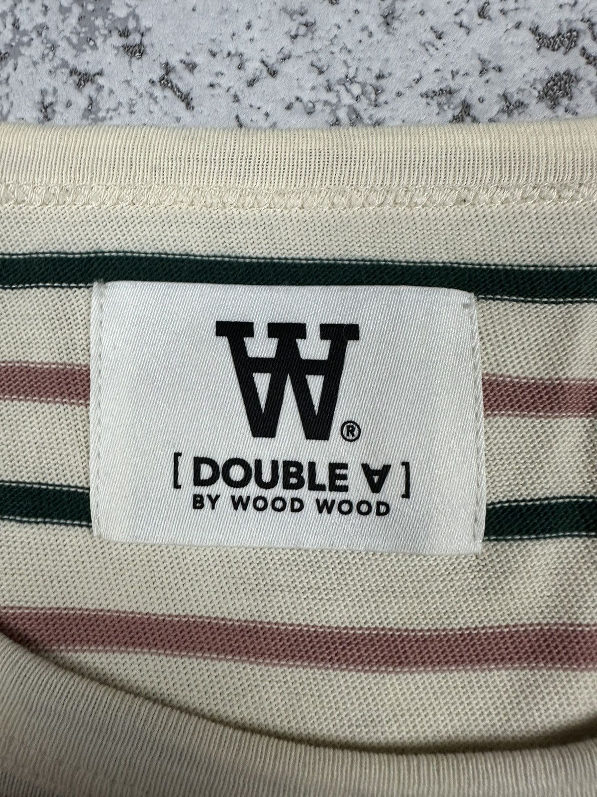 Wood Wood Wood Wood Double A Small Logo Striped Long Sleeve T-shirt Size US M / EU 48-50 / 2 - 4 Thumbnail