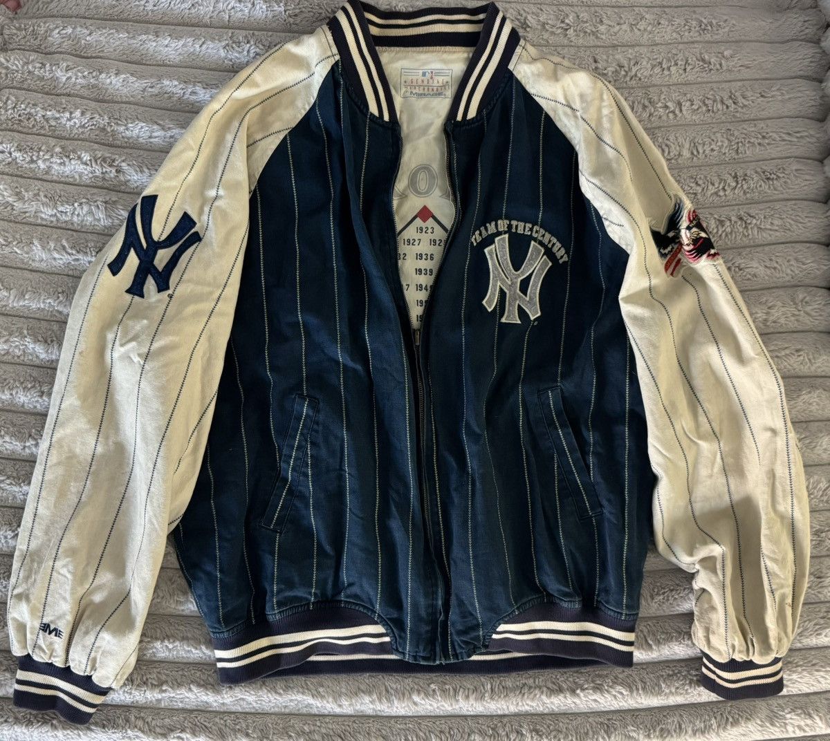 New York Yankees 90s authentic MLB yankees bronx bombers world series varsity Size US XL / EU 56 / 4 - 4 Thumbnail