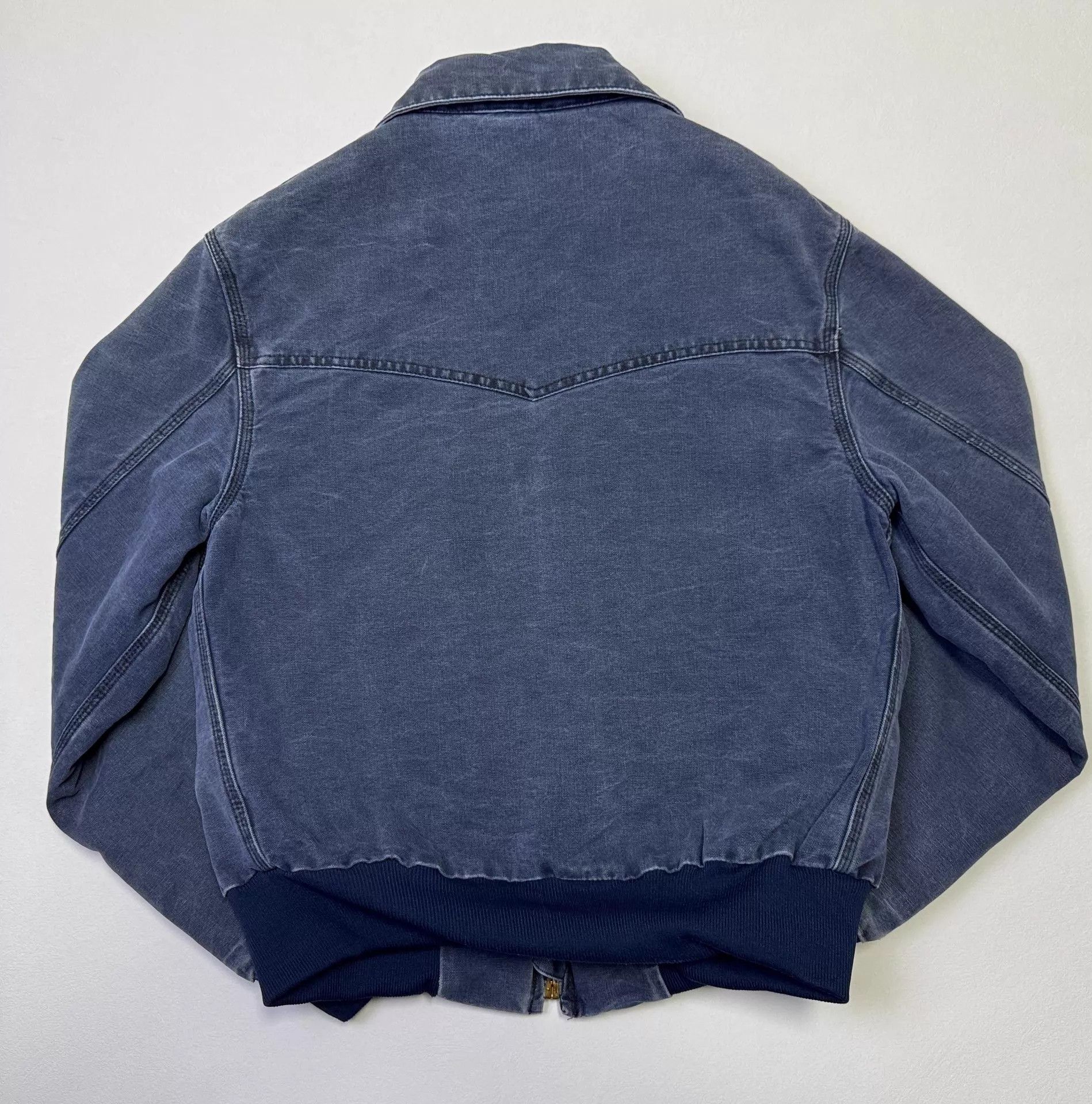 Carhartt Vtg Carhartt JQ2083 INDIGO Hooded Work Jacket S Size US S / EU 44-46 / 1 - 5 Thumbnail