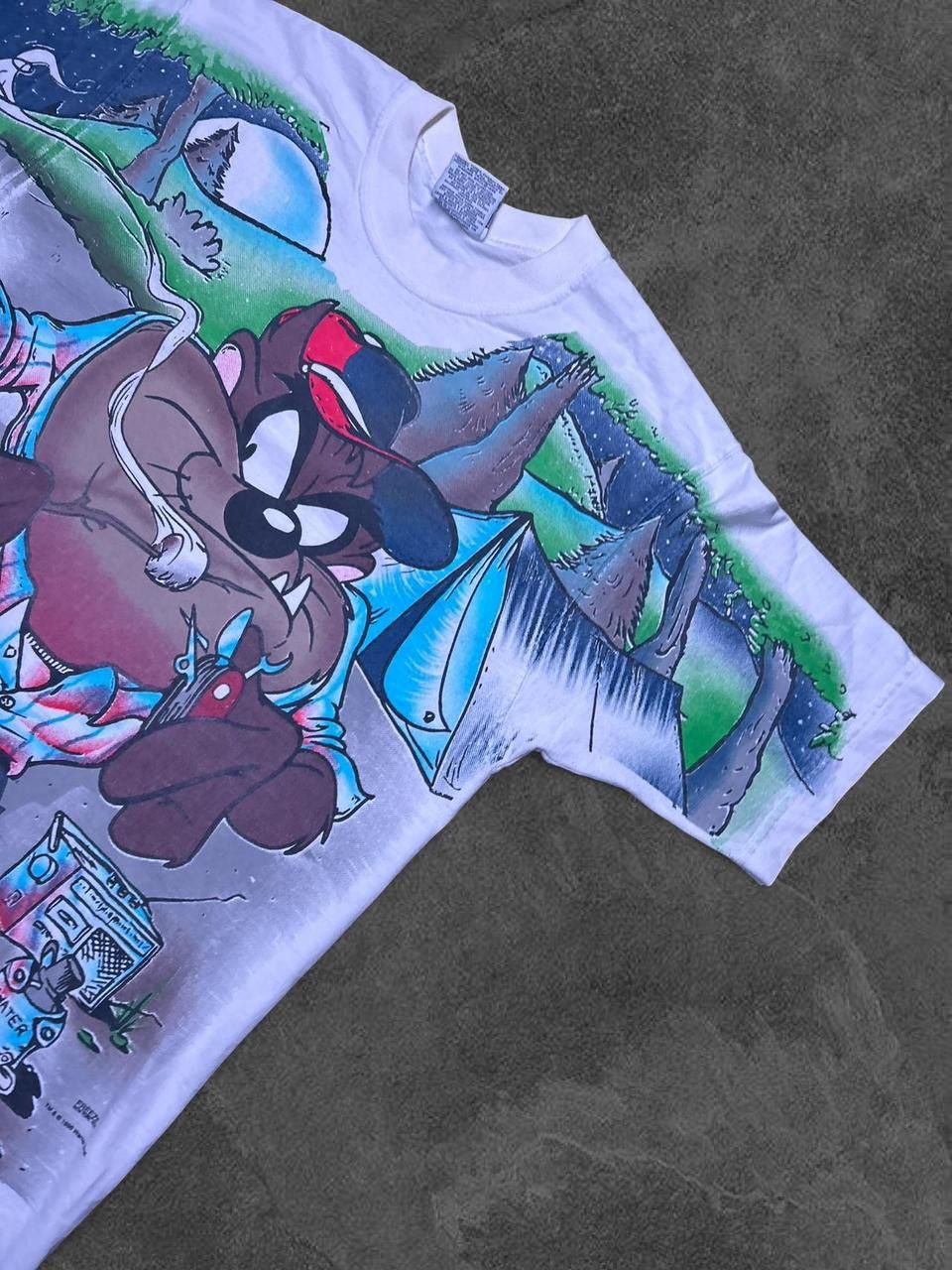 Other Vintage 90s Looney Tunes Taz AOP Tee Made in USA L Size US M / EU 48-50 / 2 - 3 Thumbnail
