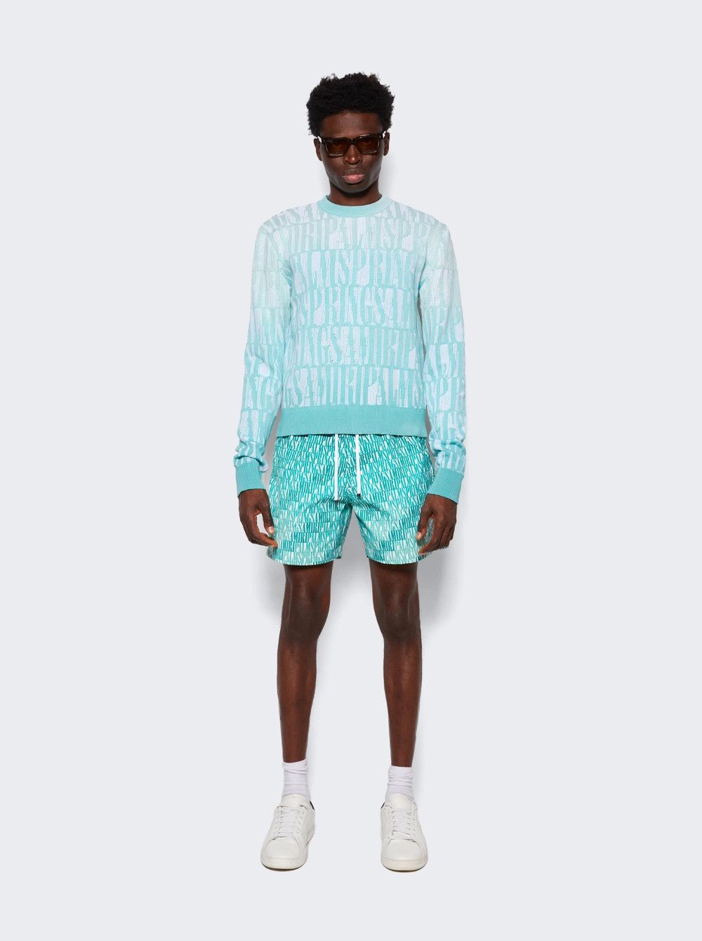 Amiri o1mle0326 Springs Knit Sweater in Green Size US XXL / EU 58 / 5 - 2 Thumbnail