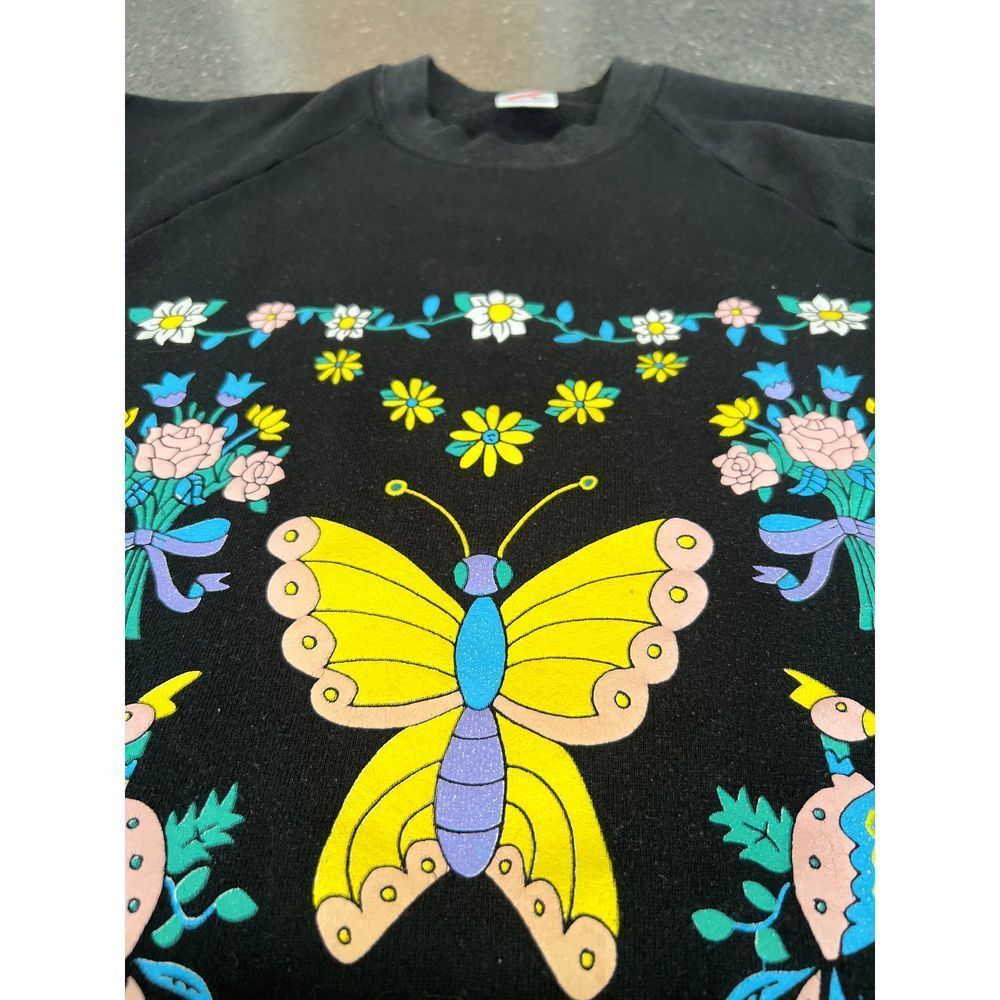 Jerzees JERZEES butterfly peacock sweatshirt Made in USA Size M / US 6-8 / IT 42-44 - 6 Thumbnail