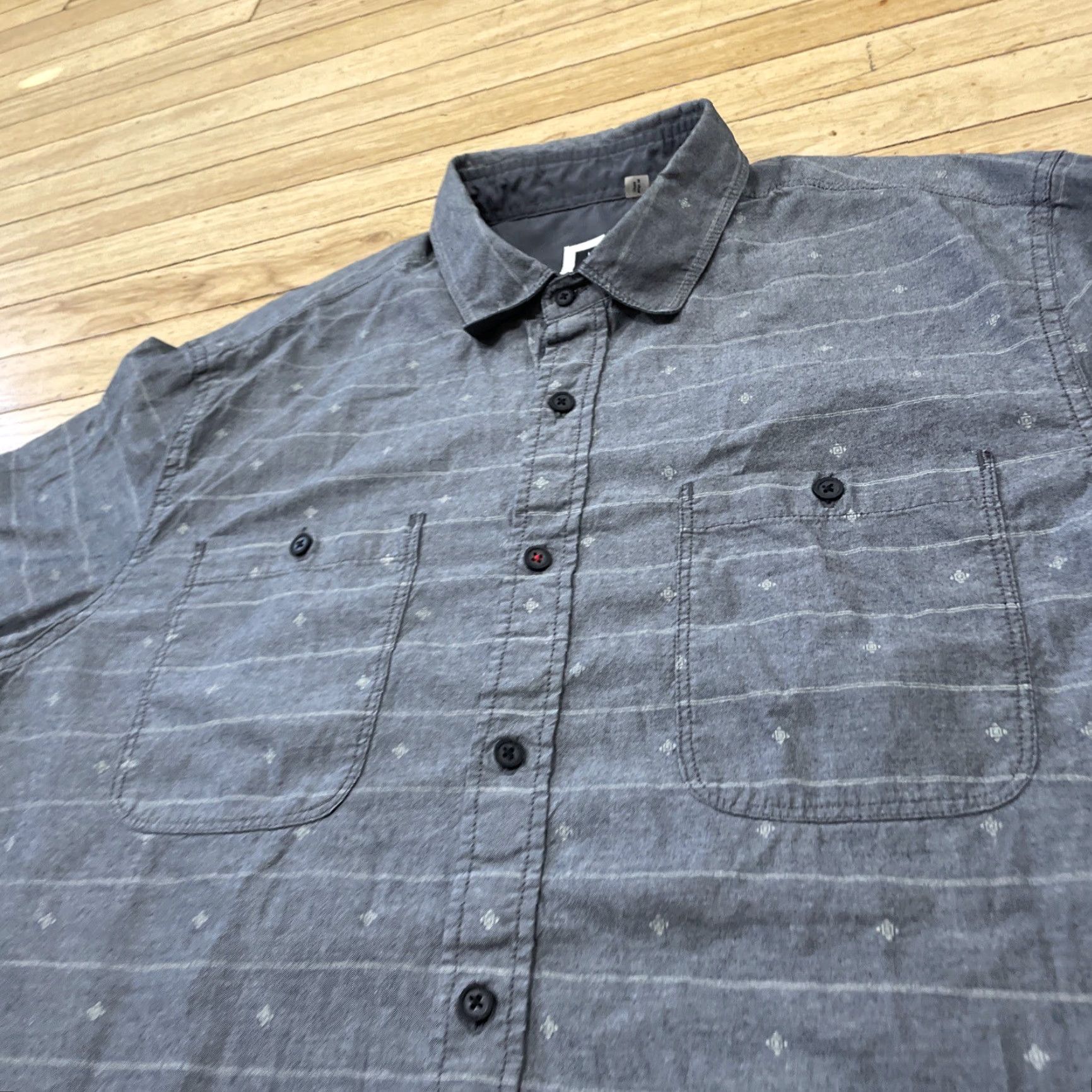 Vintage HOWE Shirt Men XL Polka Dots Print Western Talisman AOP Pockets XL Gray Stripe Size US XL / EU 56 / 4 - 5 Thumbnail