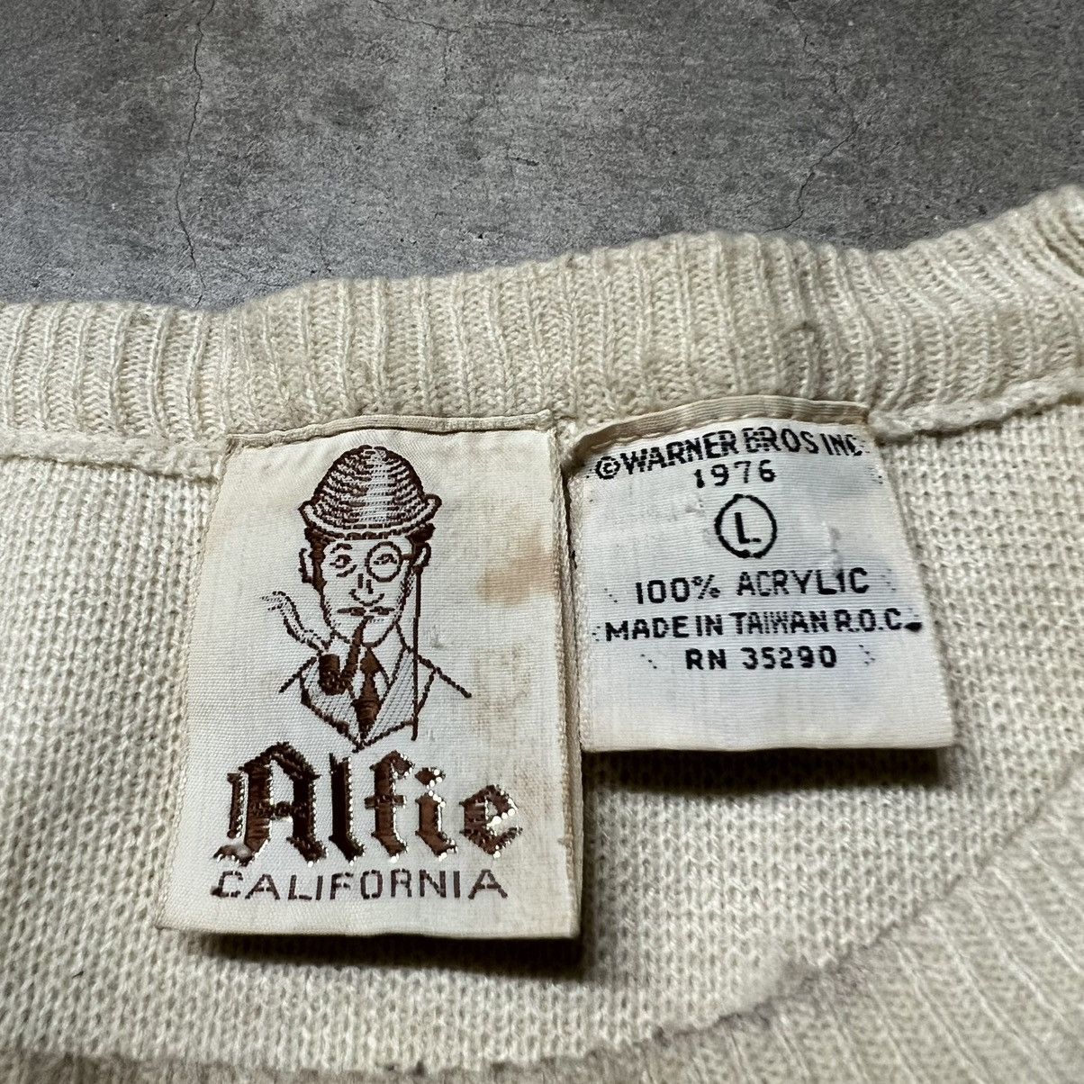 Vintage × Warner Bros Vintage 1976 Warner Bros Alfie California 🇺🇸 Knit Sweater Size US L / EU 52-54 / 3 - 7 Thumbnail