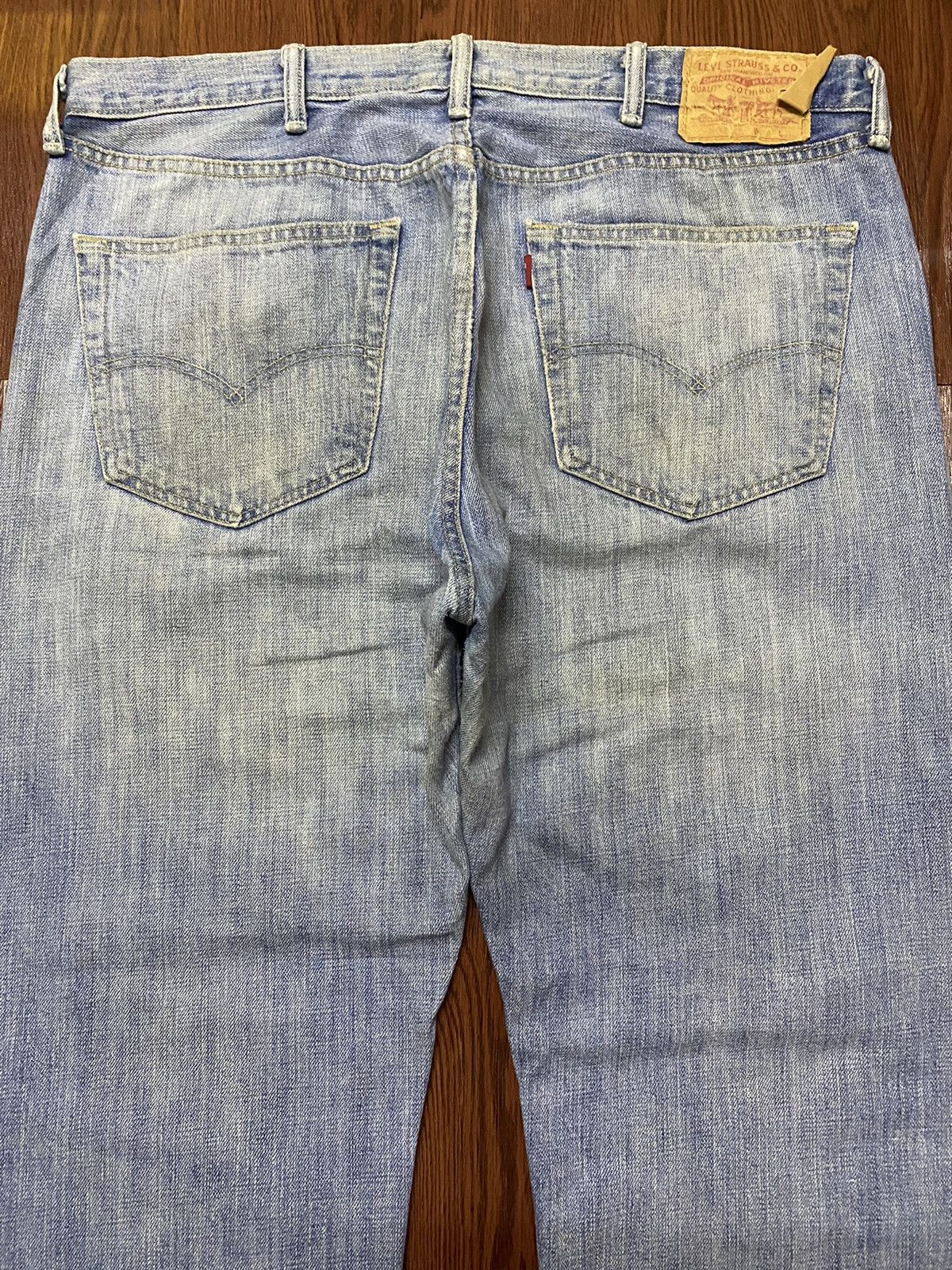 Levi's Vintage Levis501 Blue Faded Wash Baggy Style Jeans Size US 38 / EU 54 - 4 Thumbnail