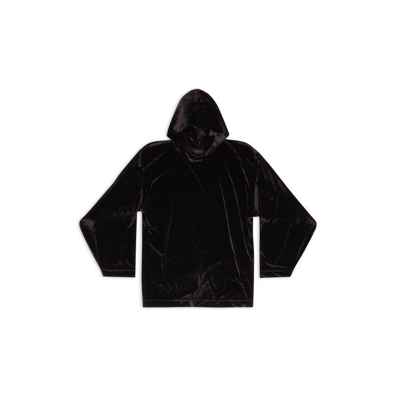 Balenciaga o1mt1gz1224 Hoodie Oversized in Black Size XS / US 0-2 / IT 36-38 - 1 Thumbnail
