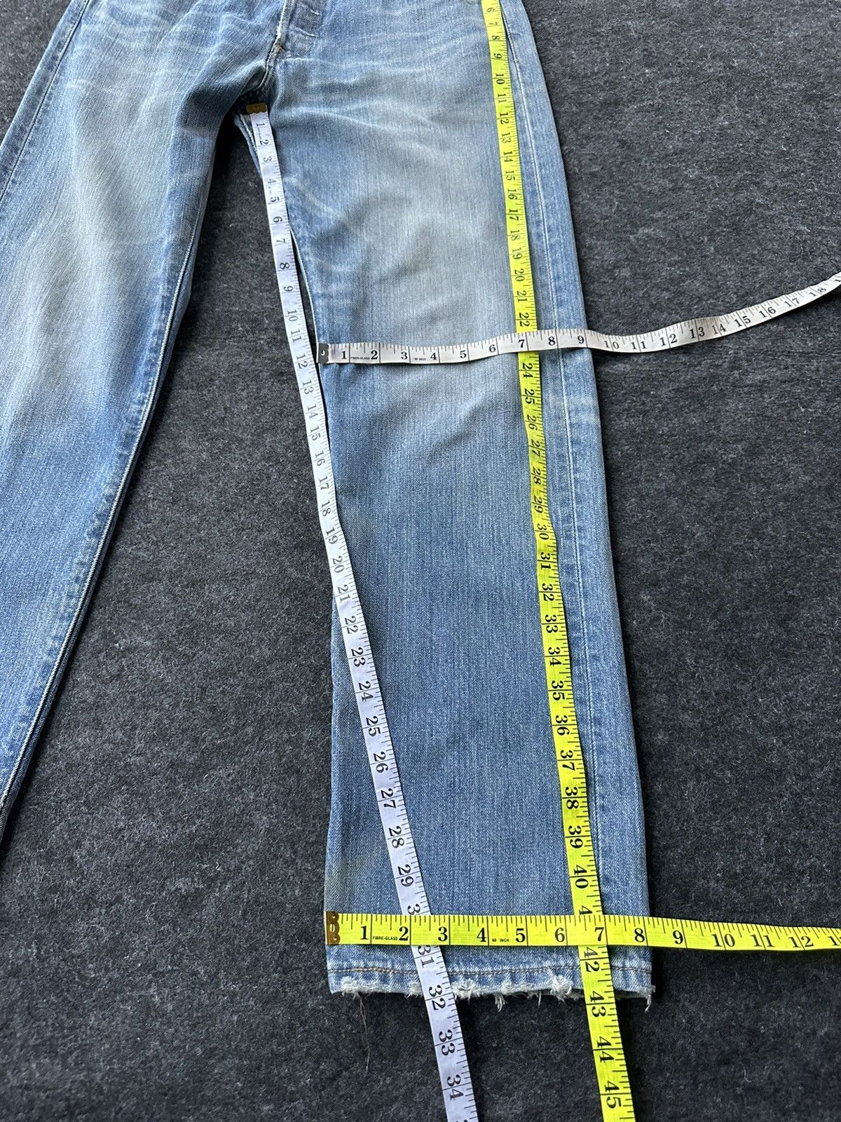 Levi's Vintage Levis 501 Blue Washed Faded Denim 32x32 D467 Size US 32 / EU 48 - 11 Thumbnail