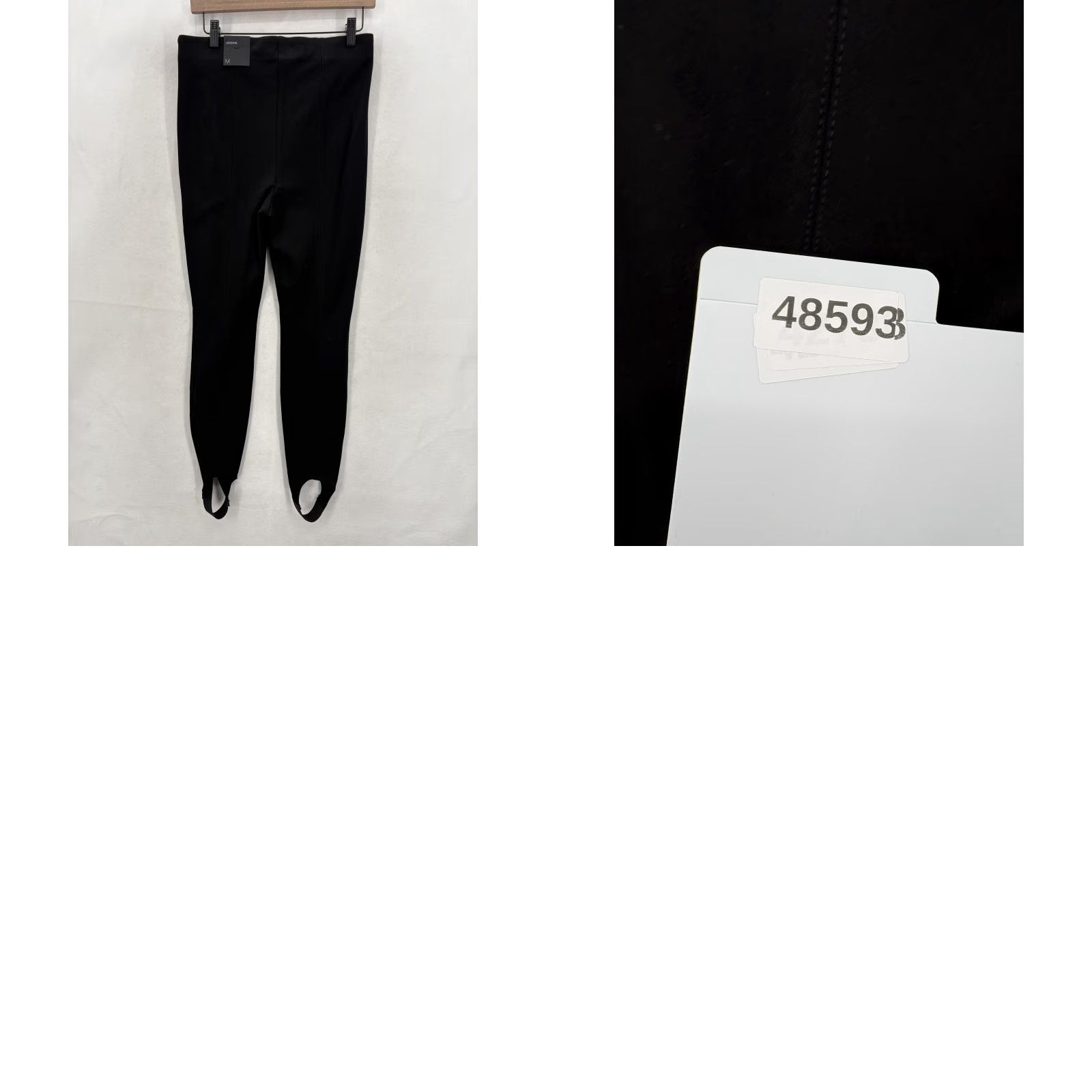 White House Black Market White House Black Market Leggings Womens M Black Stirrup Ponte High Rise Stretch Size 32" / US 10 / IT 46 - 10 Thumbnail