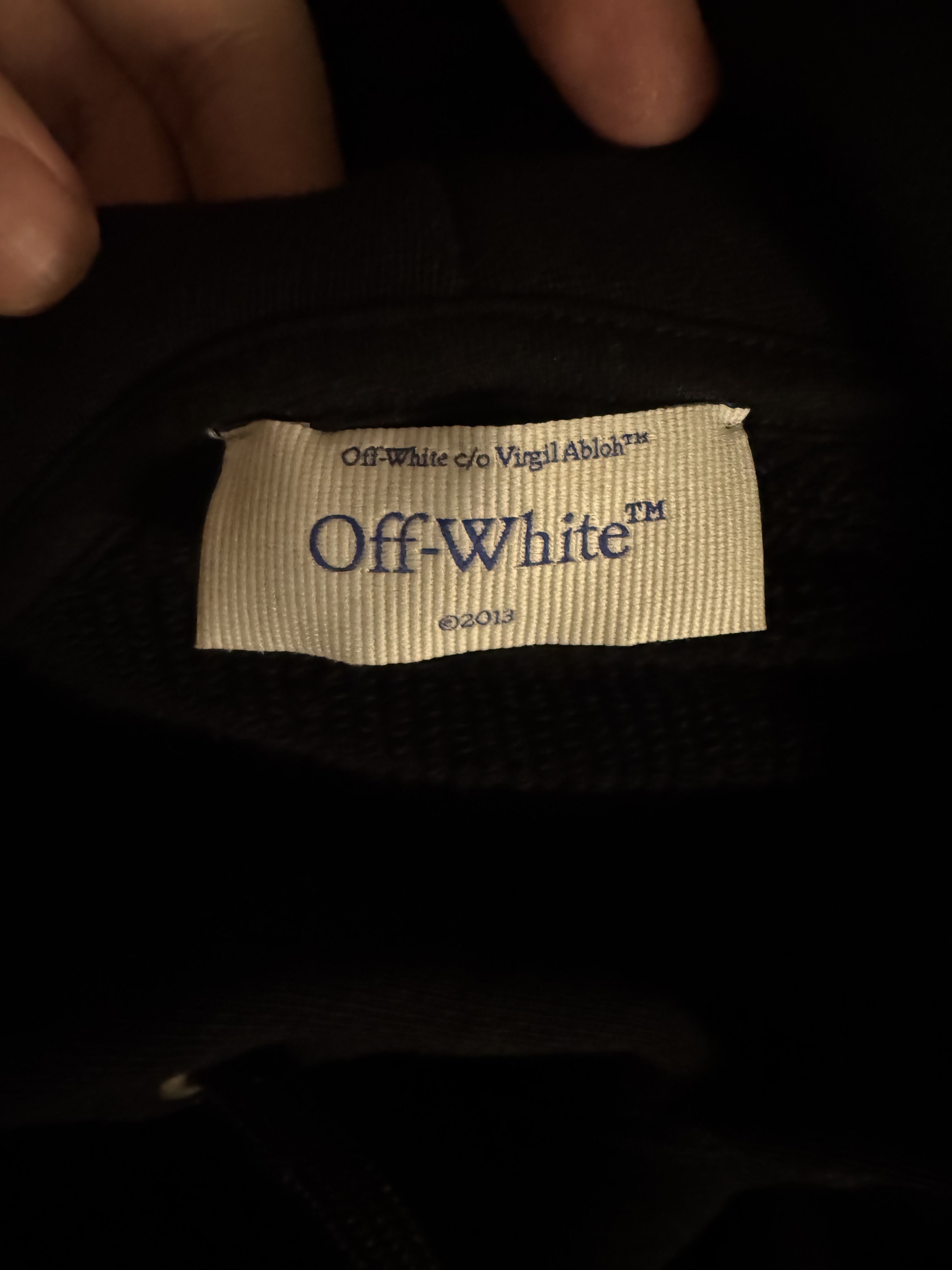 Off-White Off-White SS24 “23” Logo Oversized Pullover Hoodie – Black Size US S / EU 44-46 / 1 - 6 Thumbnail