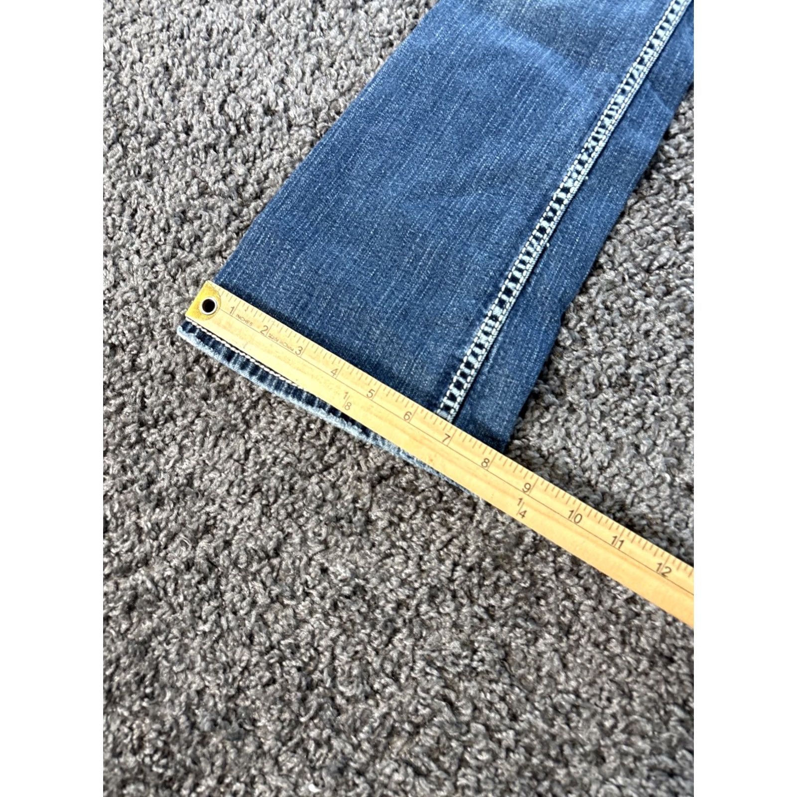 Silver Jeans Co. VINTAGE Silver Jeans Suki Jeans Womens 26x28 Low Rise Light Wash Contrast Stitch Y2K Bootcut Womens Bohemian Blue 26 28 Inseam Mens? Size 26" / US 2 / IT 38 - 3 Thumbnail