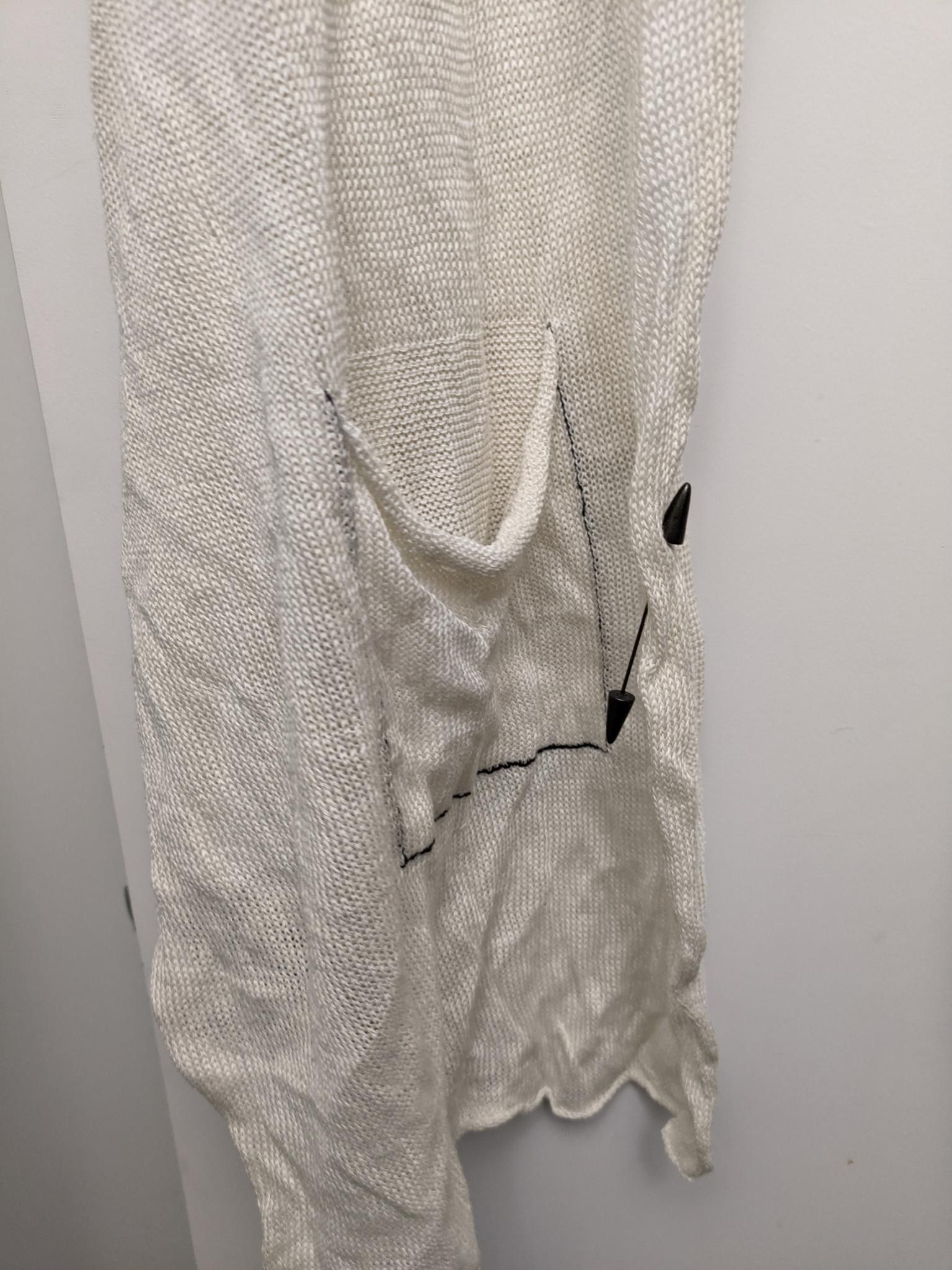 Isabel Benenato Multifunctional Hemp Cardigan/Scarf/Shrug Size L / US 10 / IT 46 - 3 Thumbnail