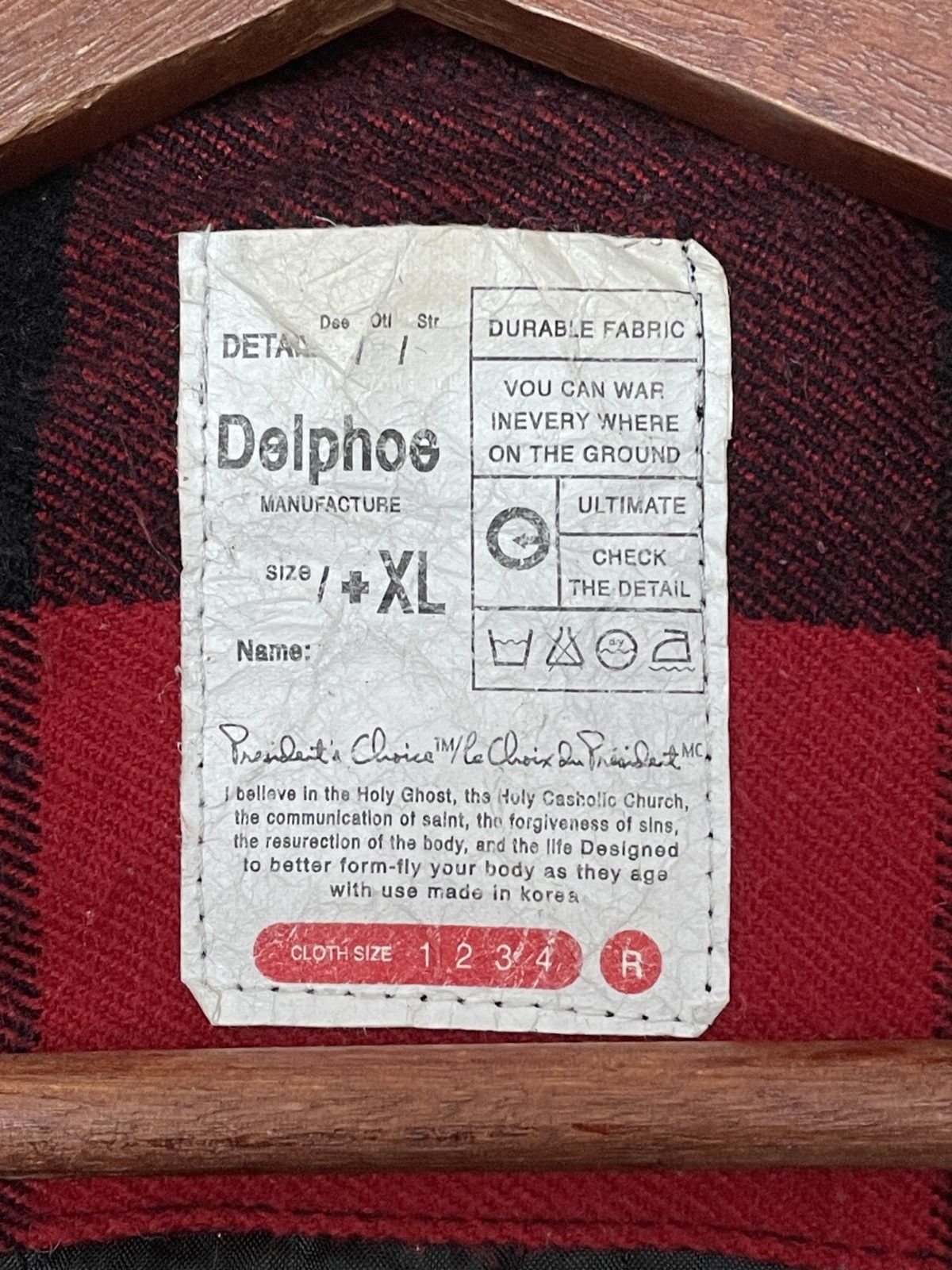 If Six Was Nine × Japanese Brand × Seditionaries Vintage Japanese Brand Delphoe Checkered Jacket 1990s Size US XL / EU 56 / 4 - 8 Thumbnail