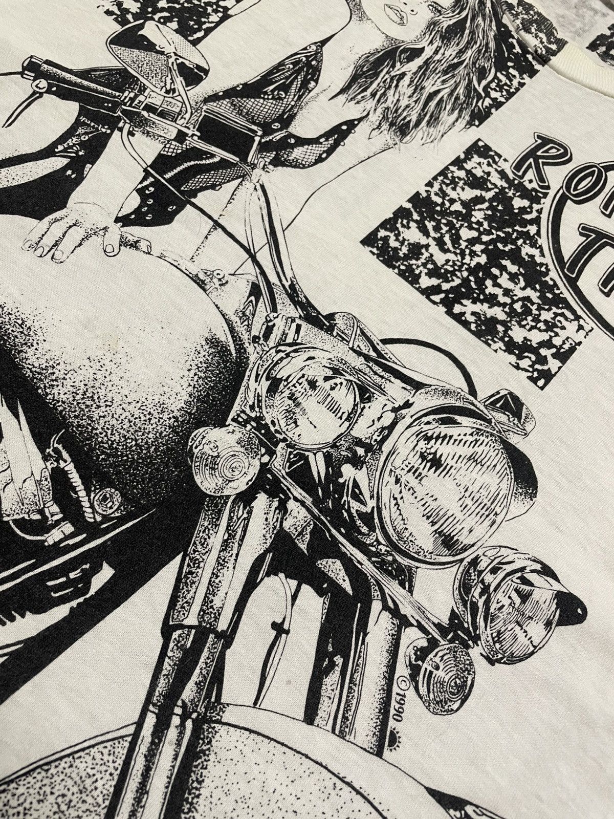POP MAGAZINE × Vintage Vintage 90s Rolling Thunder Photo Tees T-shirt Size US L / EU 52-54 / 3 - 7 Thumbnail