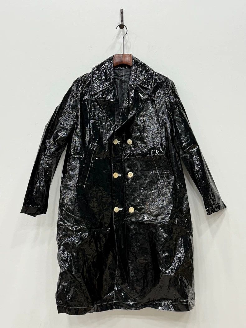UNDERCOVERBlack Patent Trench Coat 2504-Nextarrow