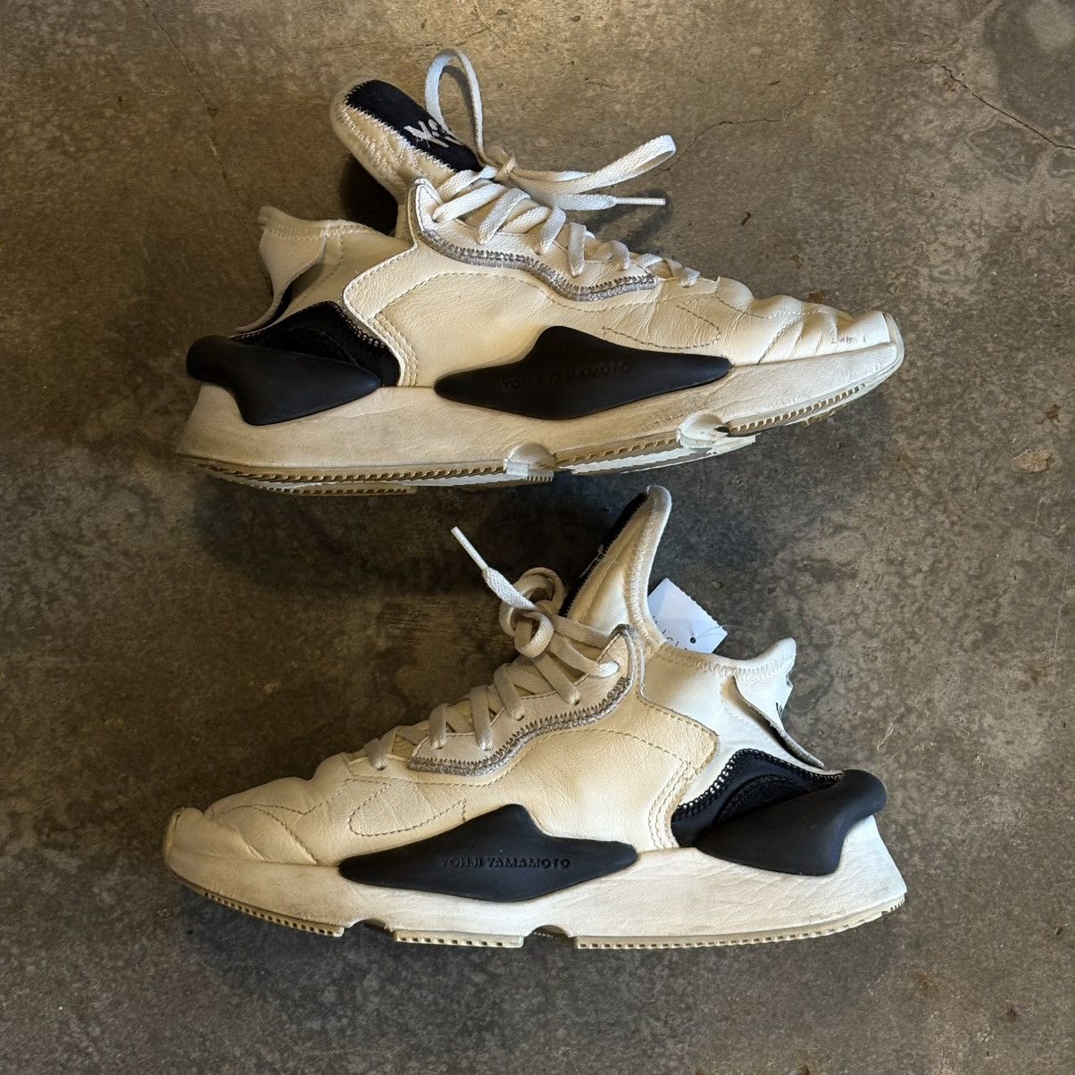 Adidas × Y-3 Adidas Y-3 Kaiwa Sneakers Black and White Colourway Size US 7 / EU 40 - 8 Thumbnail