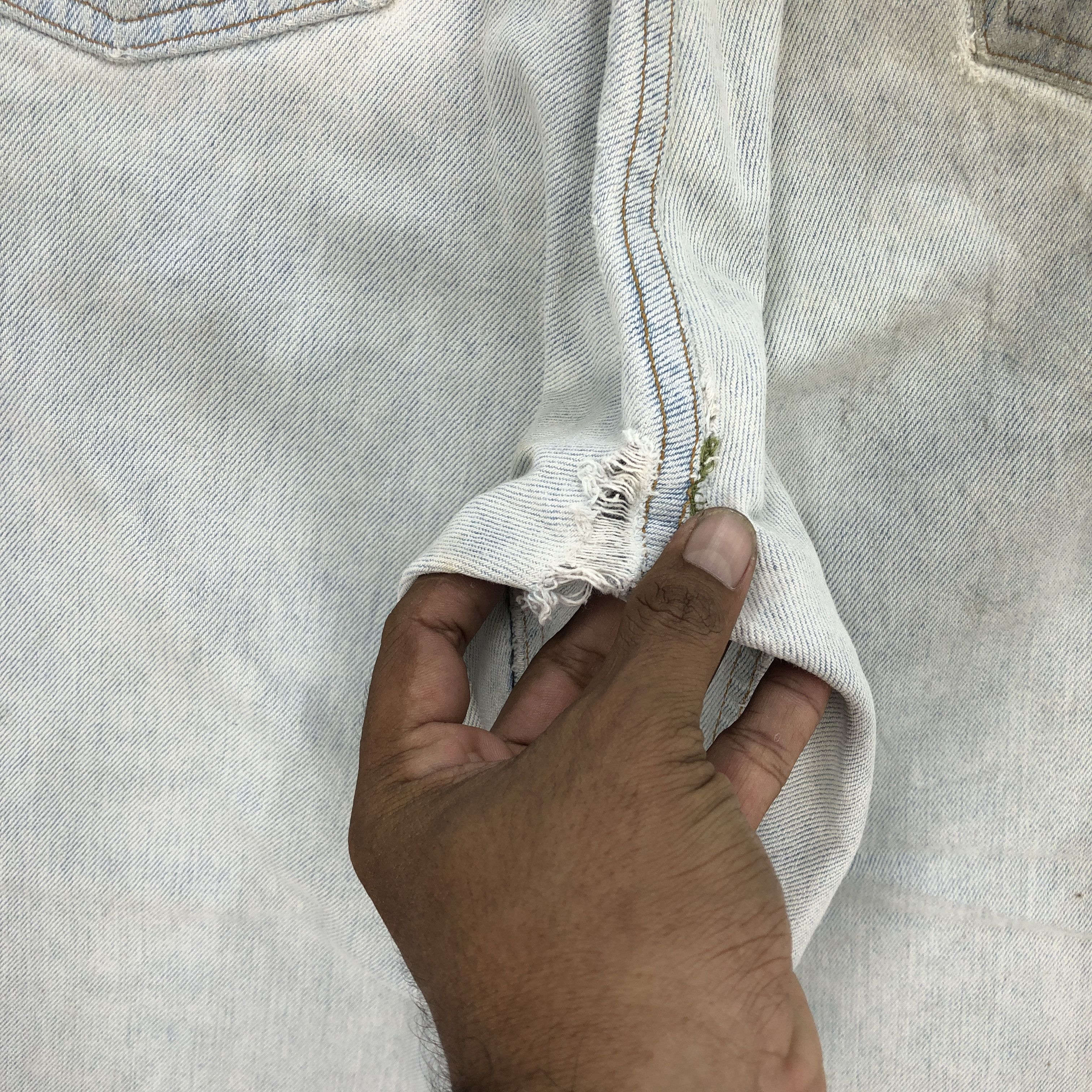 Levi's Vintage Levis Sun Faded Blue Jeans Levi's Mechanic Denim Size US 34 / EU 50 - 11 Thumbnail