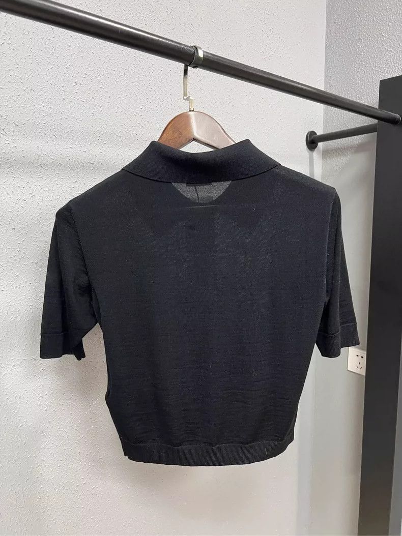 Saint Laurent Paris Saint Laurent Wool Polo Short Sleeve Top-2507 Size L / US 10 / IT 46 - 5 Thumbnail