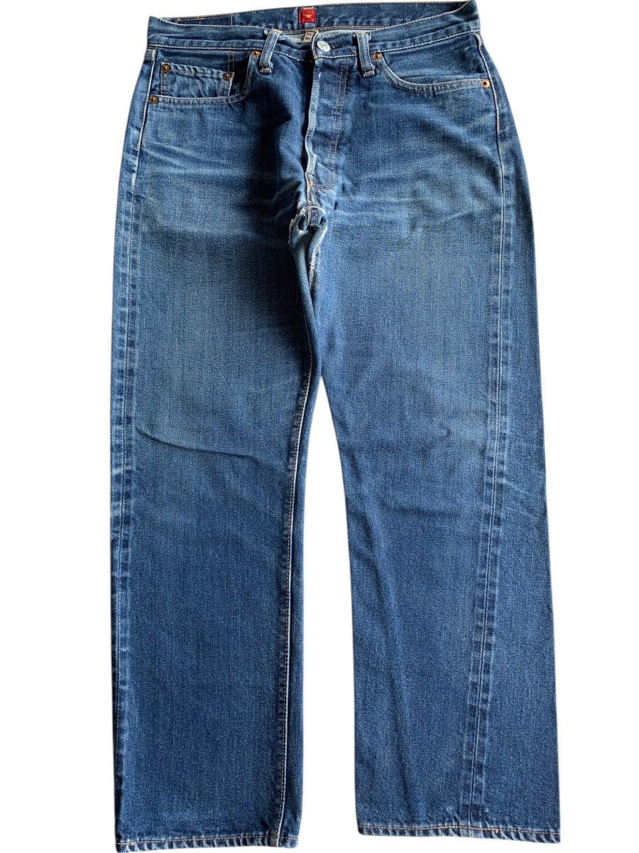 Japanese Brand × RESOLUTE × Vintage VINTAGE RESOLUTE 710 SELVEDGE BUTTON FLY DISTRESSED DENIM Size US 30 / EU 46 - 1 Thumbnail