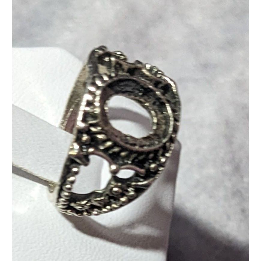 Other Floral Filigree Silver Tone Ring Setting Size 7 3/4 Size ONE SIZE - 10 Thumbnail