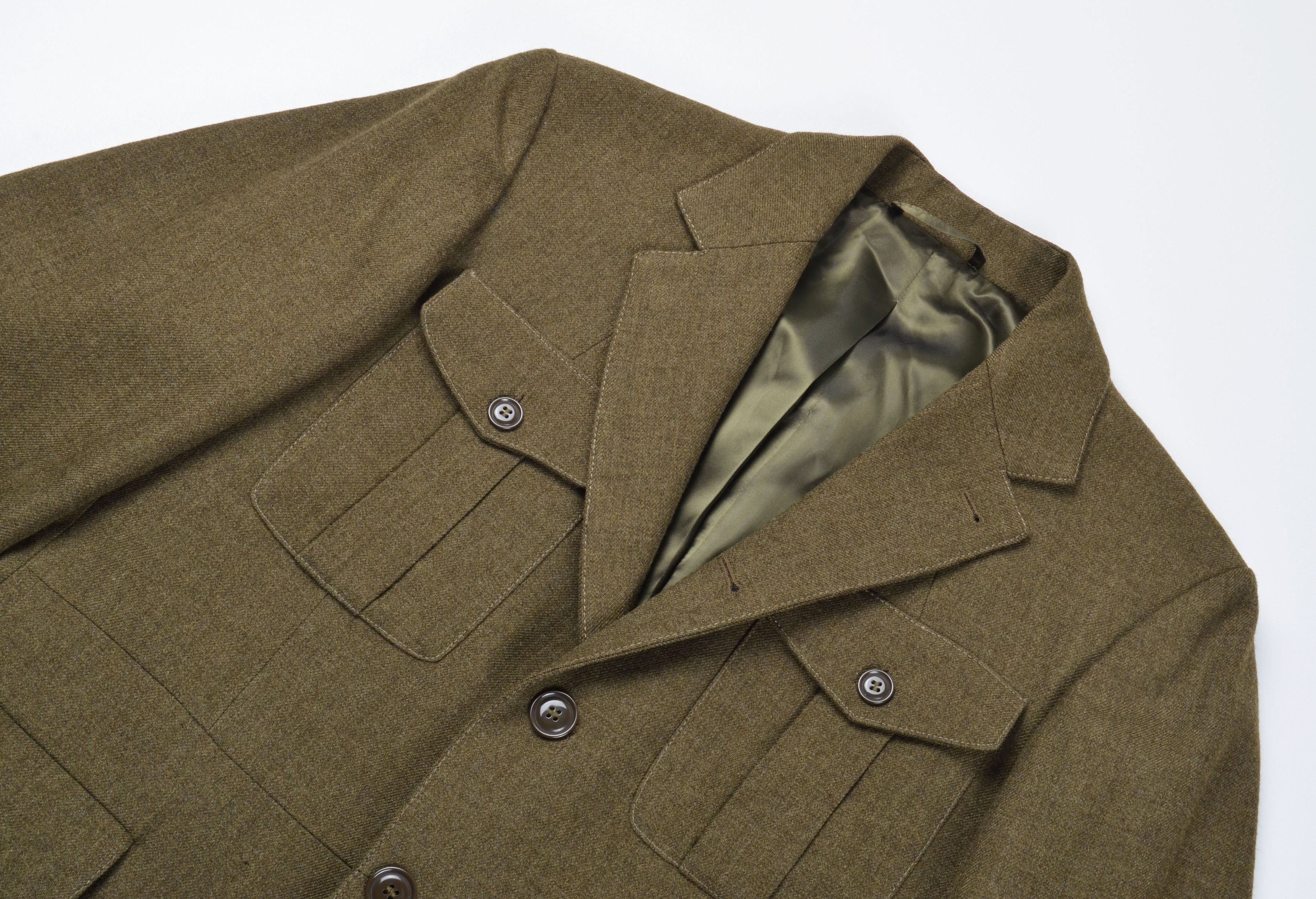 Aspesi Aspesi Wool Herringbone Field Blazer Safari Military Jacket Size US M / EU 48-50 / 2 - 3 Thumbnail