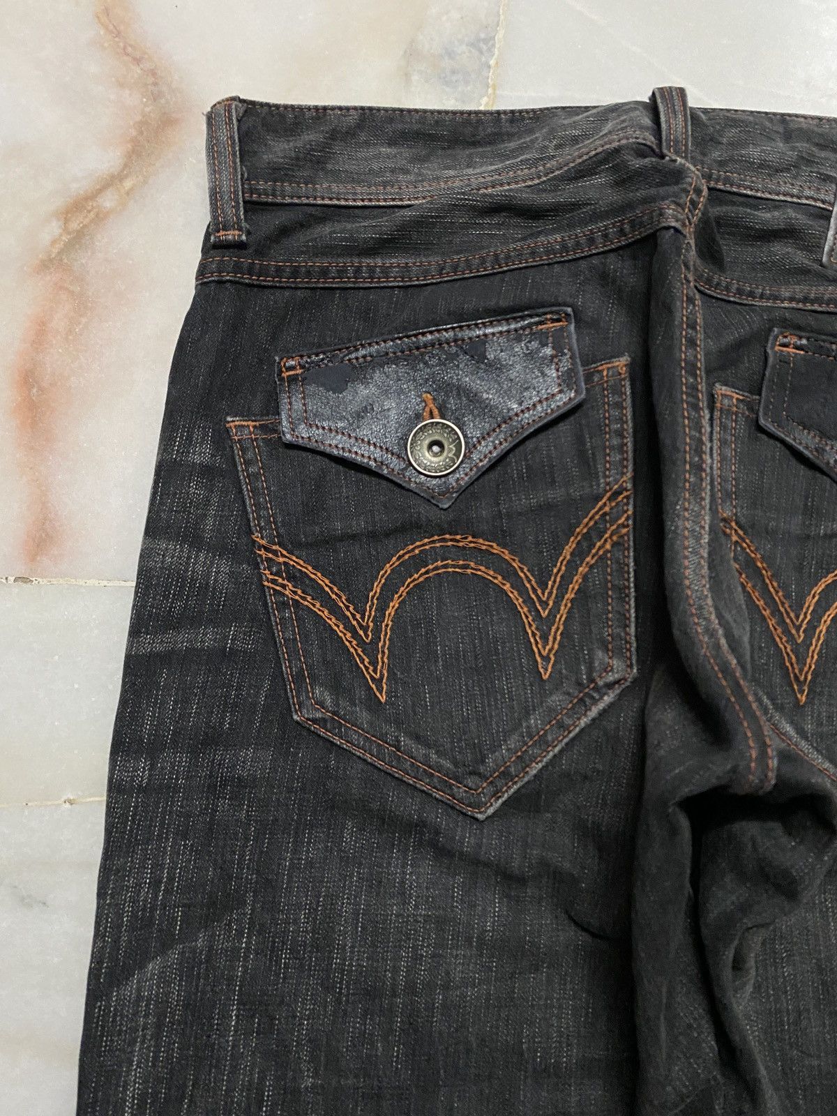 Edwin 💥Rare Vintage 90s Style Edwin Stone Washed Sick Faded Jean Size US 32 / EU 48 - 15 Thumbnail