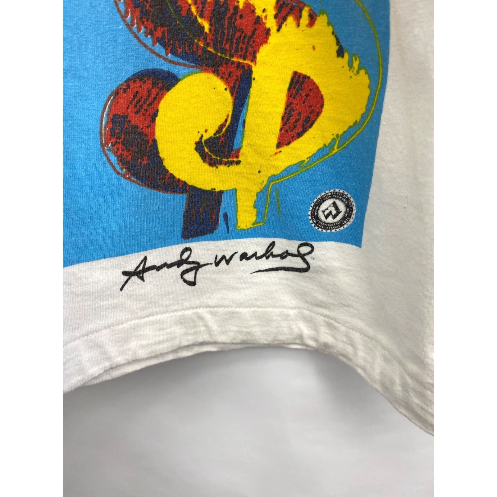Vintage Vintage Andy Warhol Dollars Pop Art T-Shirt Mens S White Nike? Size US S / EU 44-46 / 1 - 5 Thumbnail