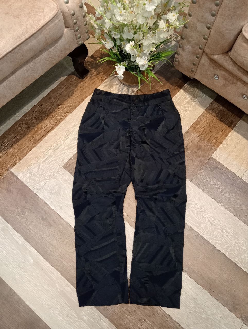 Issey Miyake VINTAGE ISSEY MIYAKE GEOMETRIC PLEATED TROUSERS Size 29" - 1 Thumbnail