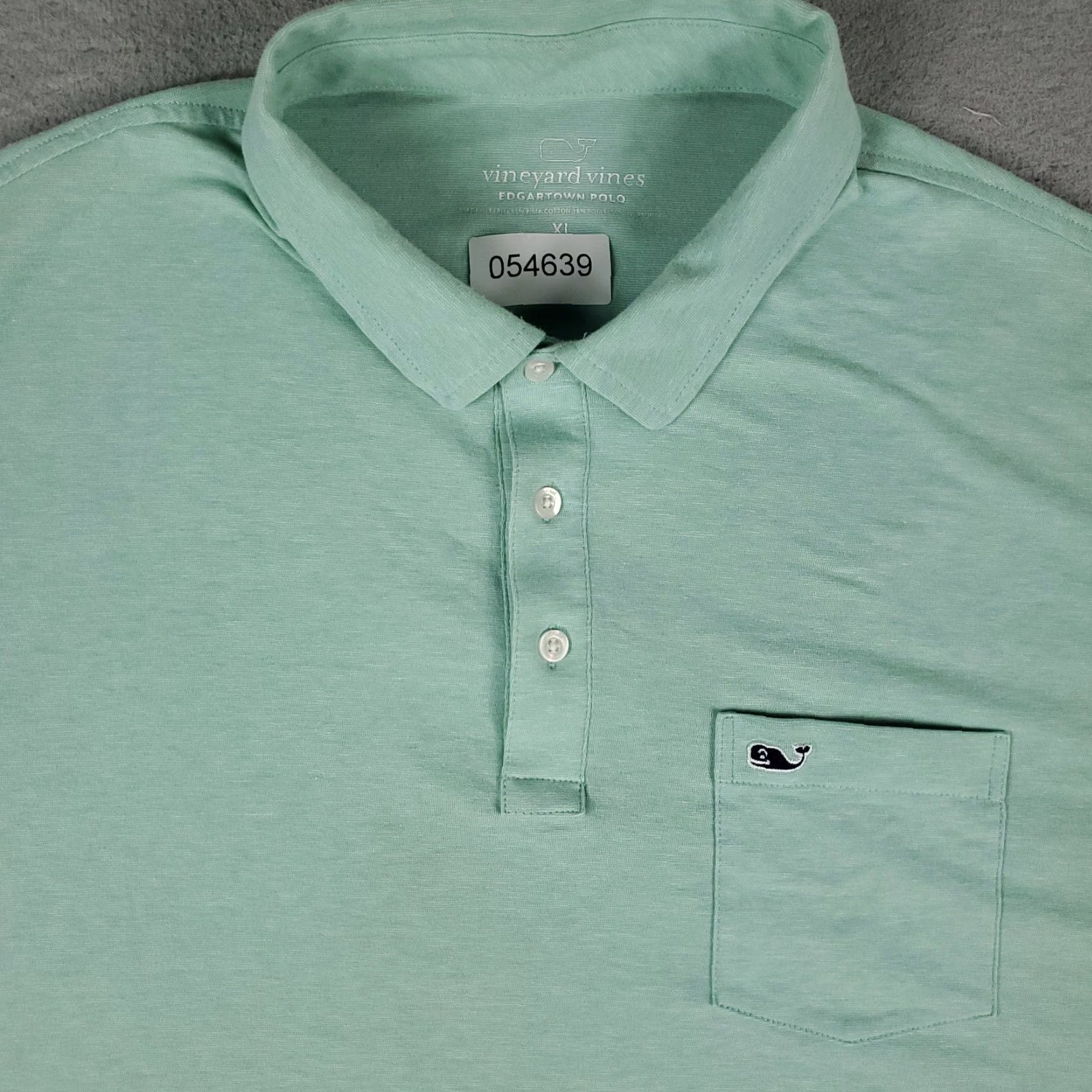 Vineyard Vines VINEYARD VINES Polo Shirt Mens XL Gray Solid Casual Short Sleeve Preppy Size US XL / EU 56 / 4 - 2 Thumbnail