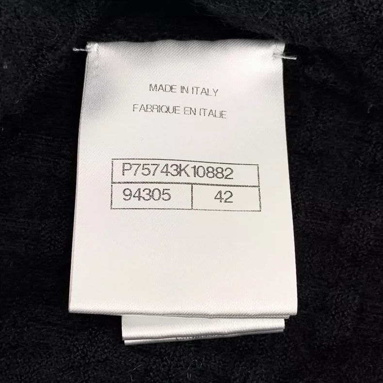 Chanel Chanel Black cashmere single-breasted long-sleeved knitted Size M / US 6-8 / IT 42-44 - 6 Thumbnail