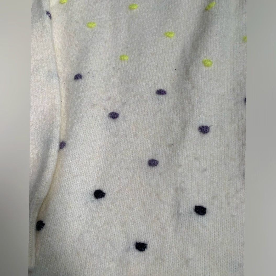 Loft LOFT Women’s Polka Dot Sweater Cream Medium Pullover M Regular Ladies Women’s Pullover Cream Polka Dot Knit Sweater Loft Size M / US 6-8 / IT 42-44 - 2 Thumbnail
