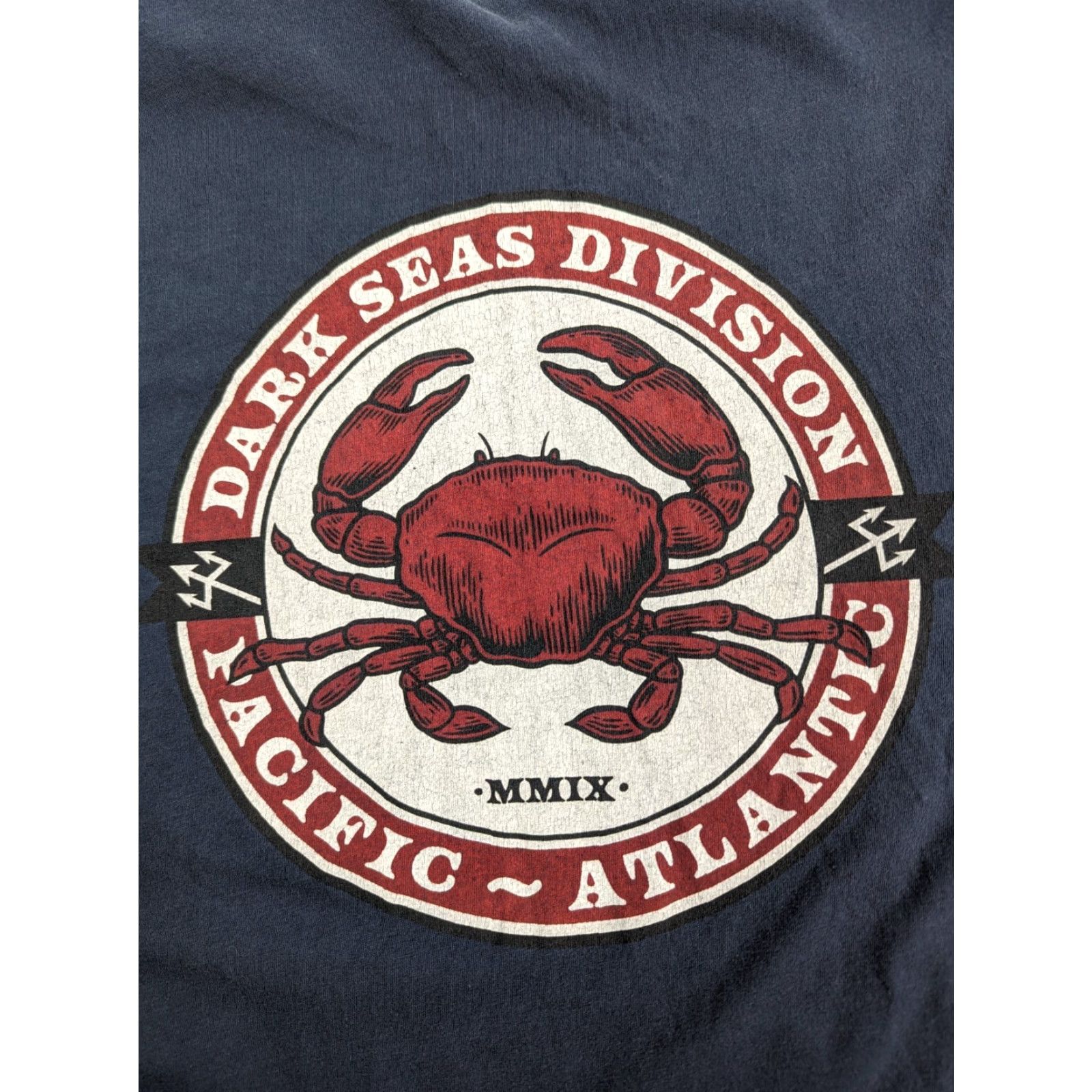 Vintage Dark Seas Division T-Shirt Mens S Blue Crew Neck Graphic Print Short Sleeve Vintage? No Size US S / EU 44-46 / 1 - 2 Thumbnail