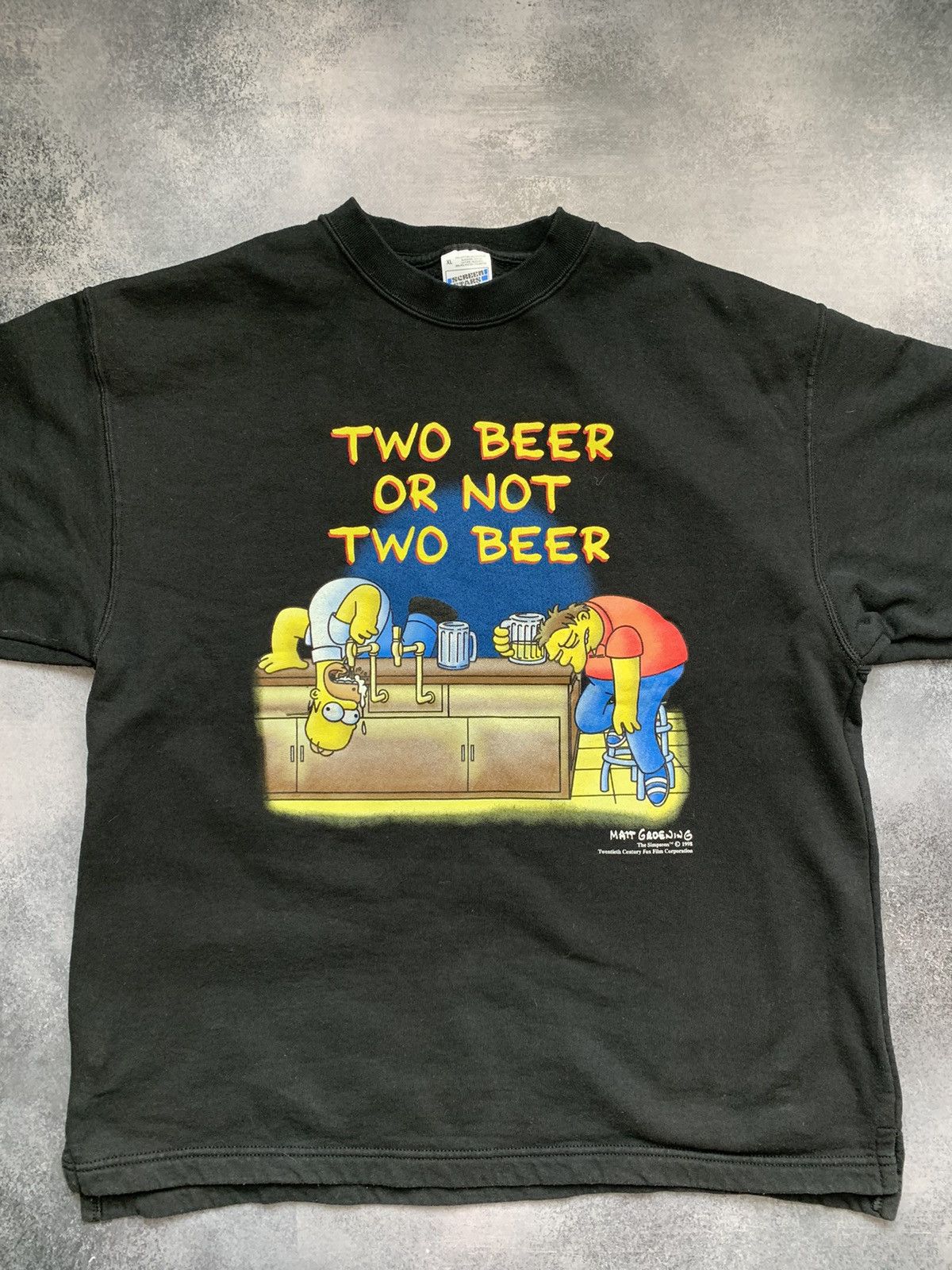 The Simpsons × Vintage Vintage sweatshirt the Simpson “two beer or not two beer” Size US XL / EU 56 / 4 - 9 Thumbnail