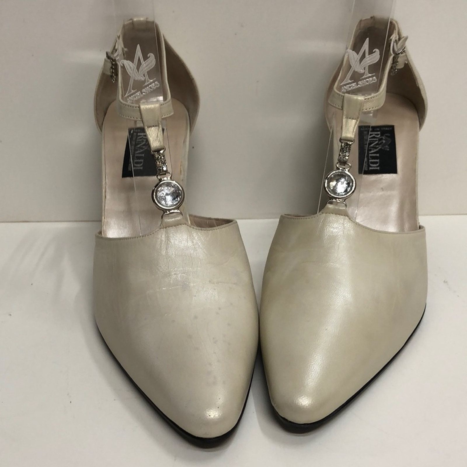 & Other Stories Baldan Made in Italy White Pump with T Strap Size US 7 / IT 37 - 1 Thumbnail