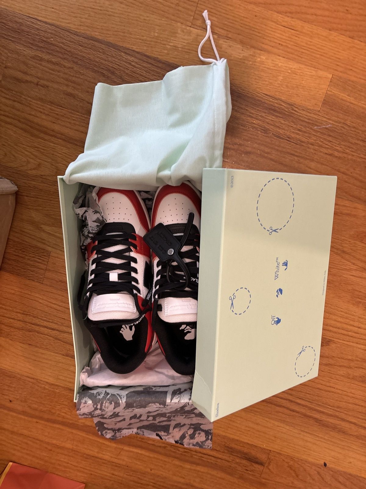 Off-White black red & white OFF-WHITE Out Of Office Sneakers Size US 10 / IT 40 - 8 Thumbnail