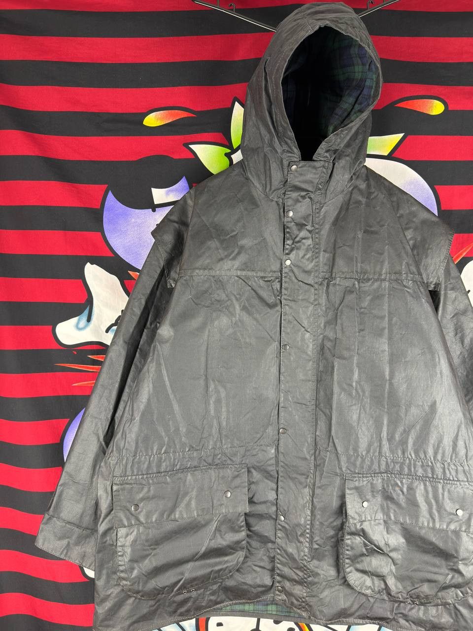 Barbour Vintage Barbour Luxury A6 Durham Wax Jacket Size C46/117cm Size US XXL / EU 58 / 5 - 3 Thumbnail