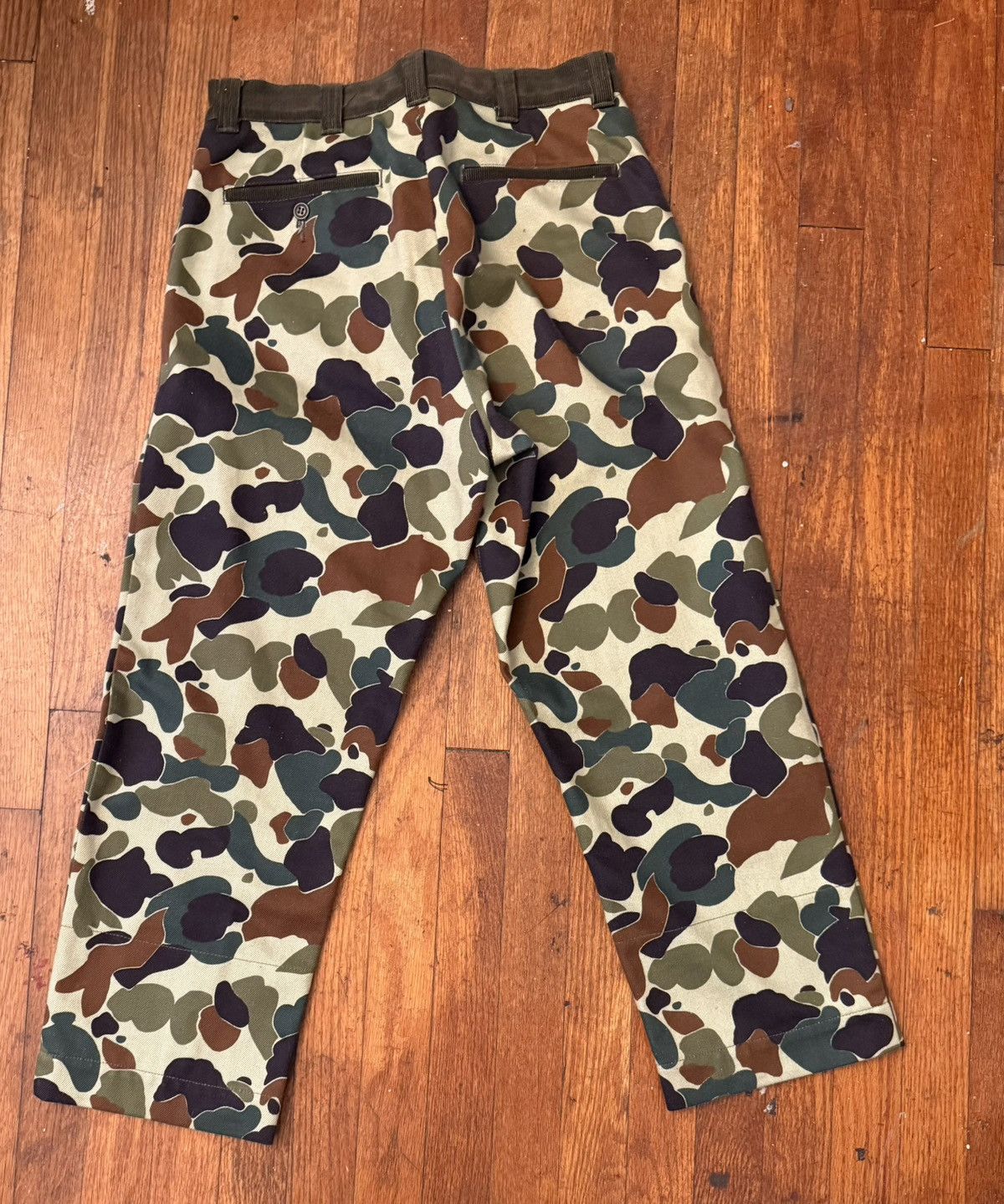 Junya Watanabe Junta Watanabe Green Camo Twill Trousers Size US 29 - 2 Thumbnail