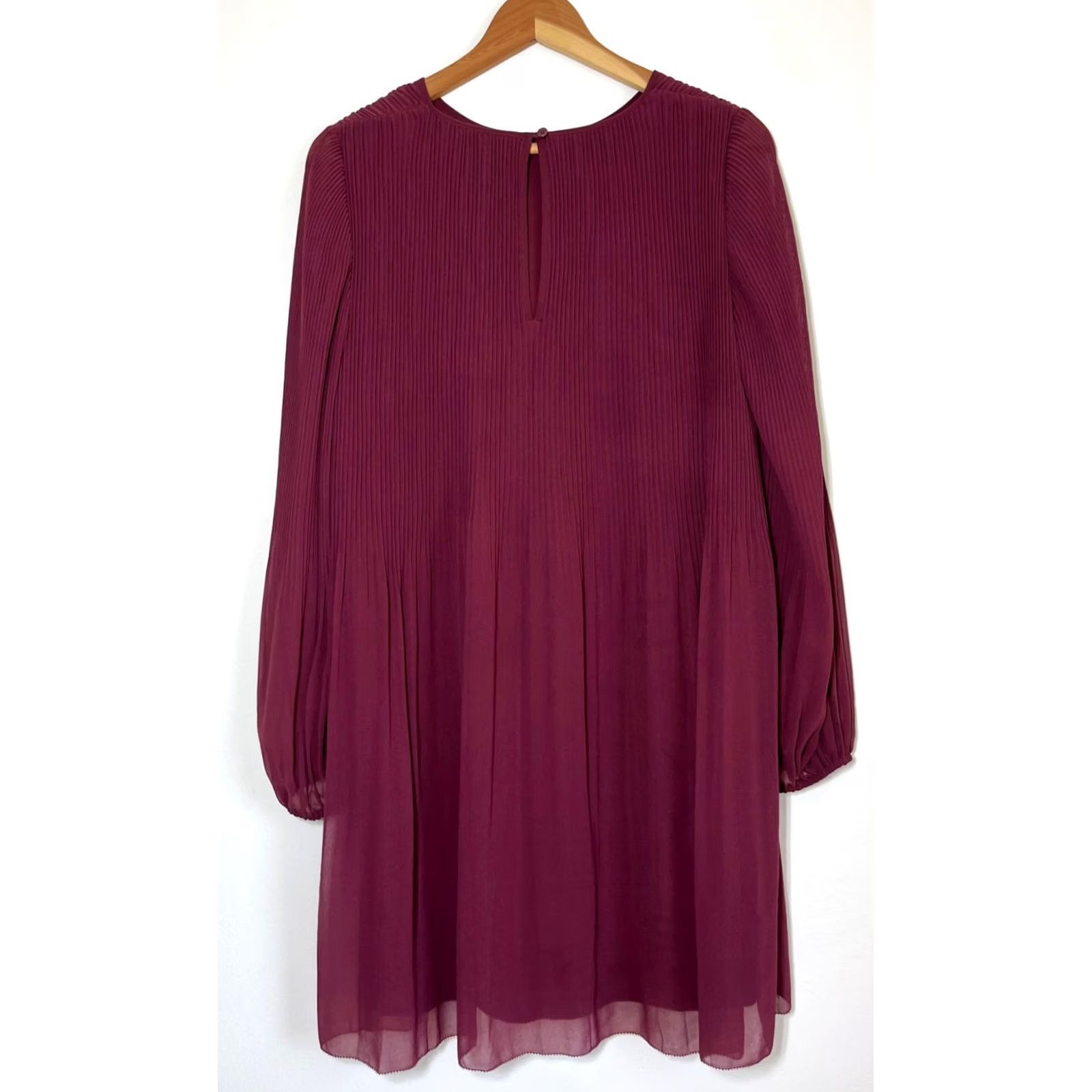 Vintage VINTAGE Wilfred Daydreamer Mini Dress Women's Burgundy M Size M / US 6-8 / IT 42-44 - 2 Thumbnail