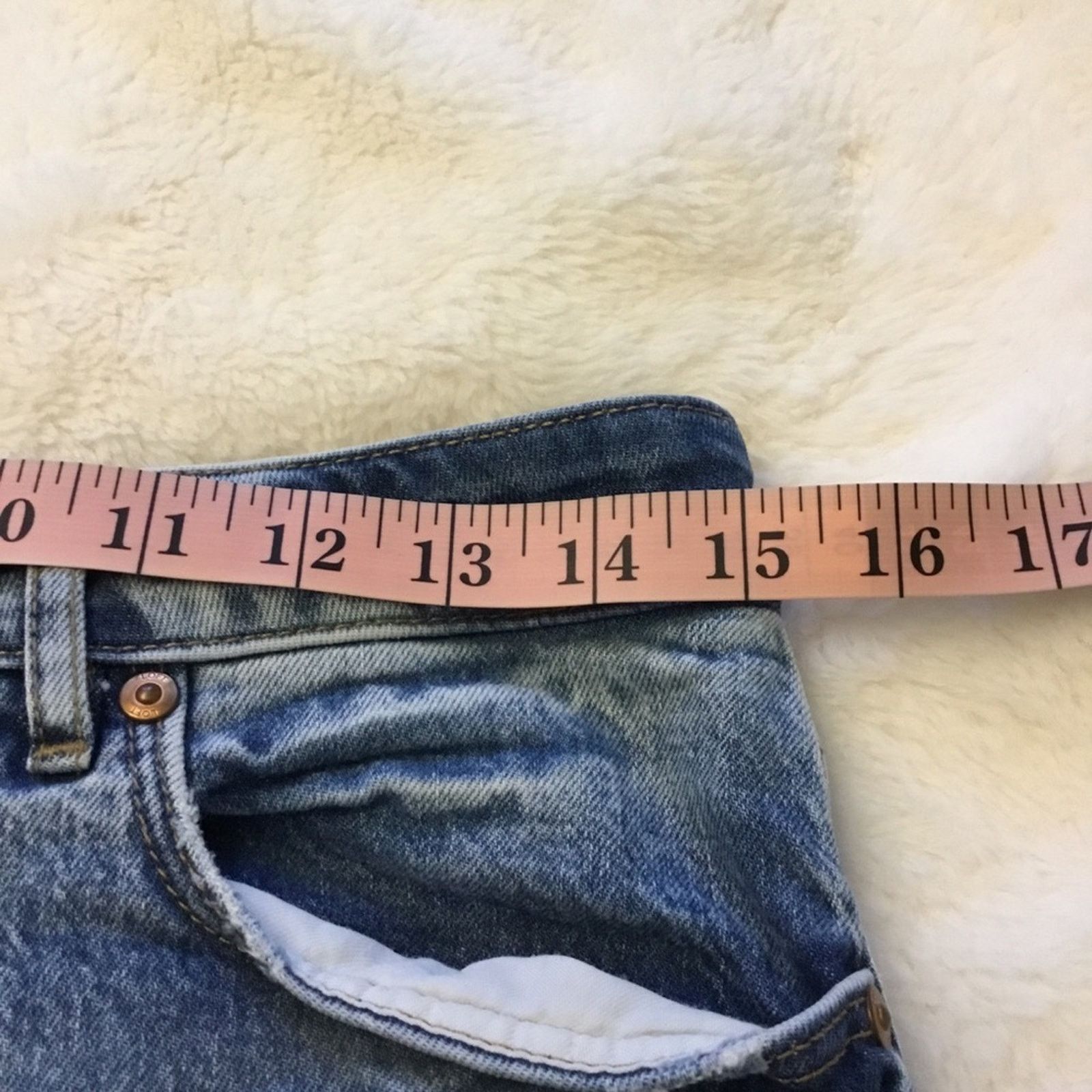 Loft Loft Blue Curvy High Waist Straight Crop Jeans Size 30" / US 8 / IT 44 - 9 Thumbnail