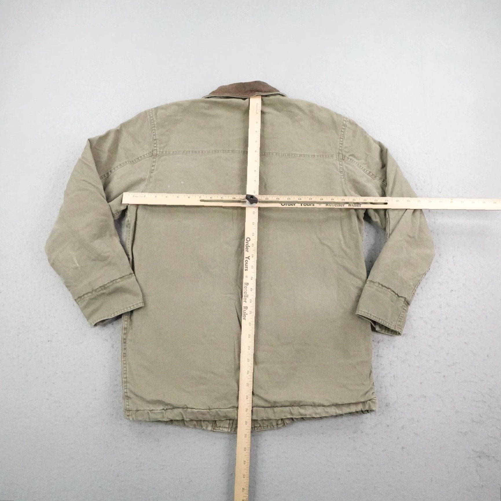 Gap VINTAGE Gap Out-of-Doors Jacket Mens XS Beige Quilted Lined Coat, Regular, Zip, Cotton Canvas, Hunting, Workwear, Casual, Travel, 90s? Size US XS / EU 42 / 0 - 7 Thumbnail