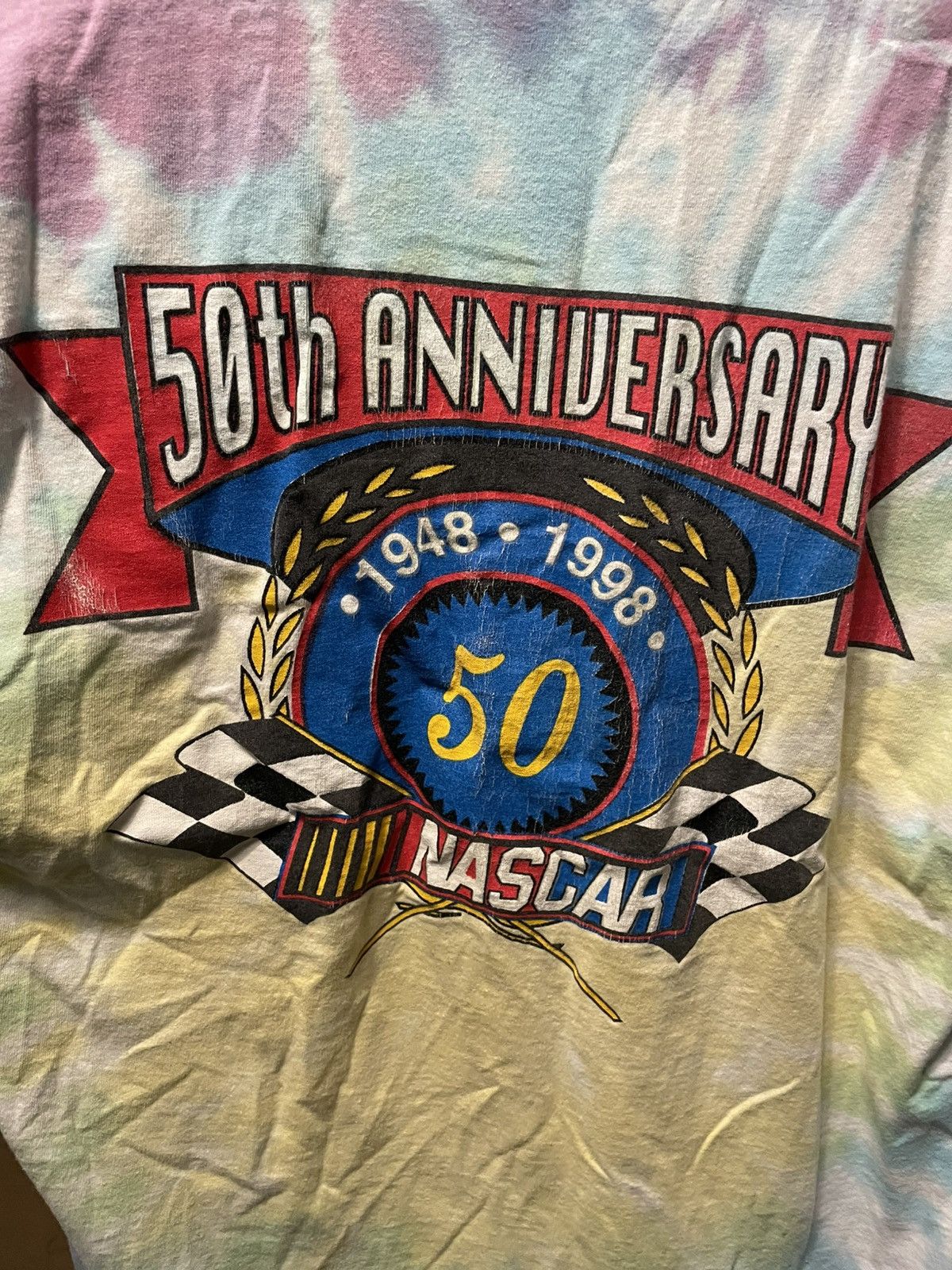 NASCAR Vintage NASCAR tie dye Pocono 500 t shirt Size US L / EU 52-54 / 3 - 7 Thumbnail