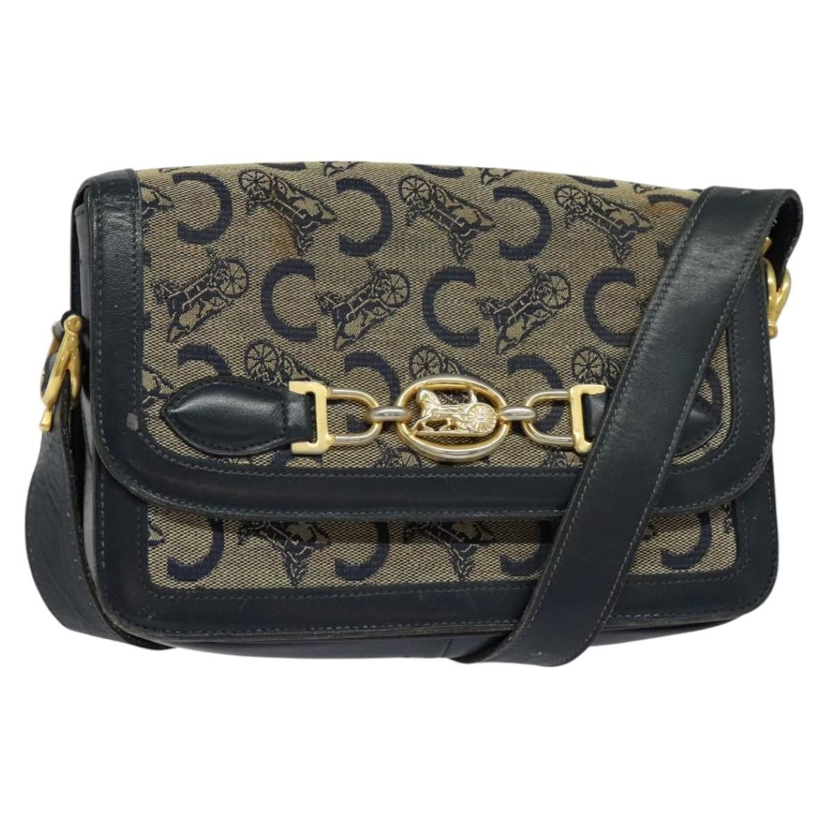 Celine CELINE C Sulky Shoulder Bag Canvas Navy Size ONE SIZE - 1 Thumbnail