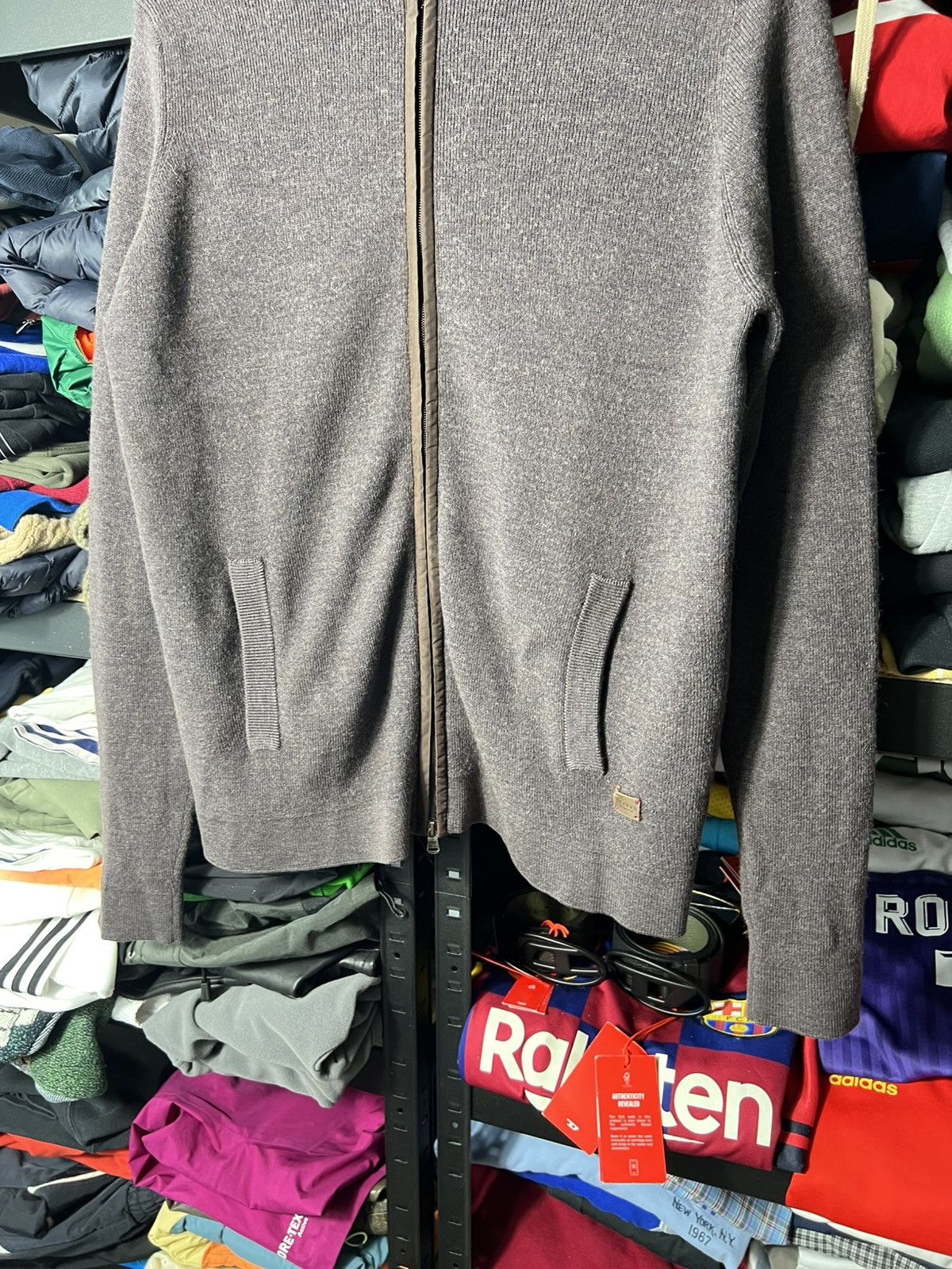 Other Maerz Muenchen Merino Wool Zip Sweater Brown Size L Size US L / EU 52-54 / 3 - 5 Thumbnail