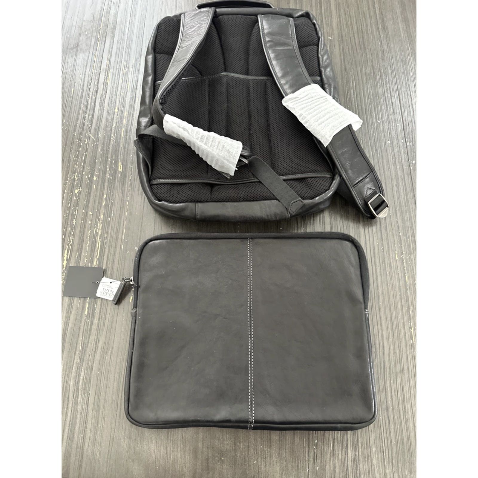 Jos. A. Bank JOS. A. BANK Brown Leather Commuter Laptop Backpack Large Business Unisex Size ONE SIZE - 5 Thumbnail